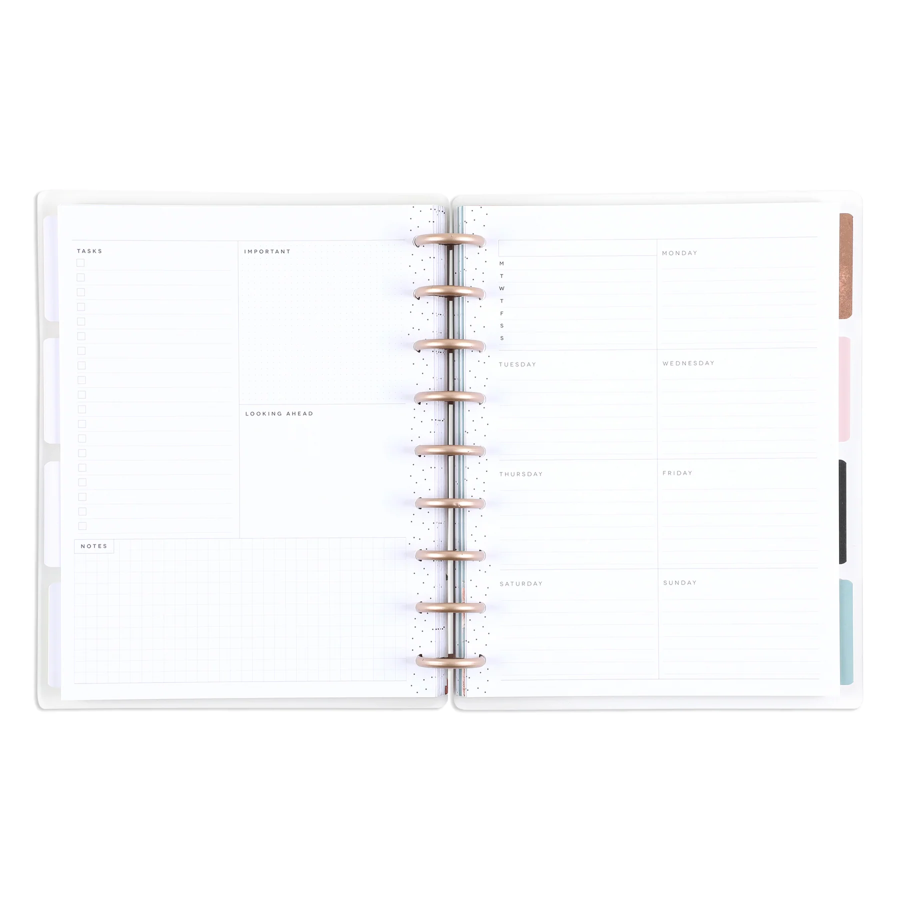 Undated Gathered Flowers Frosted Happy Planner - Classic Dashboard Layout - 12 Months - Image 7