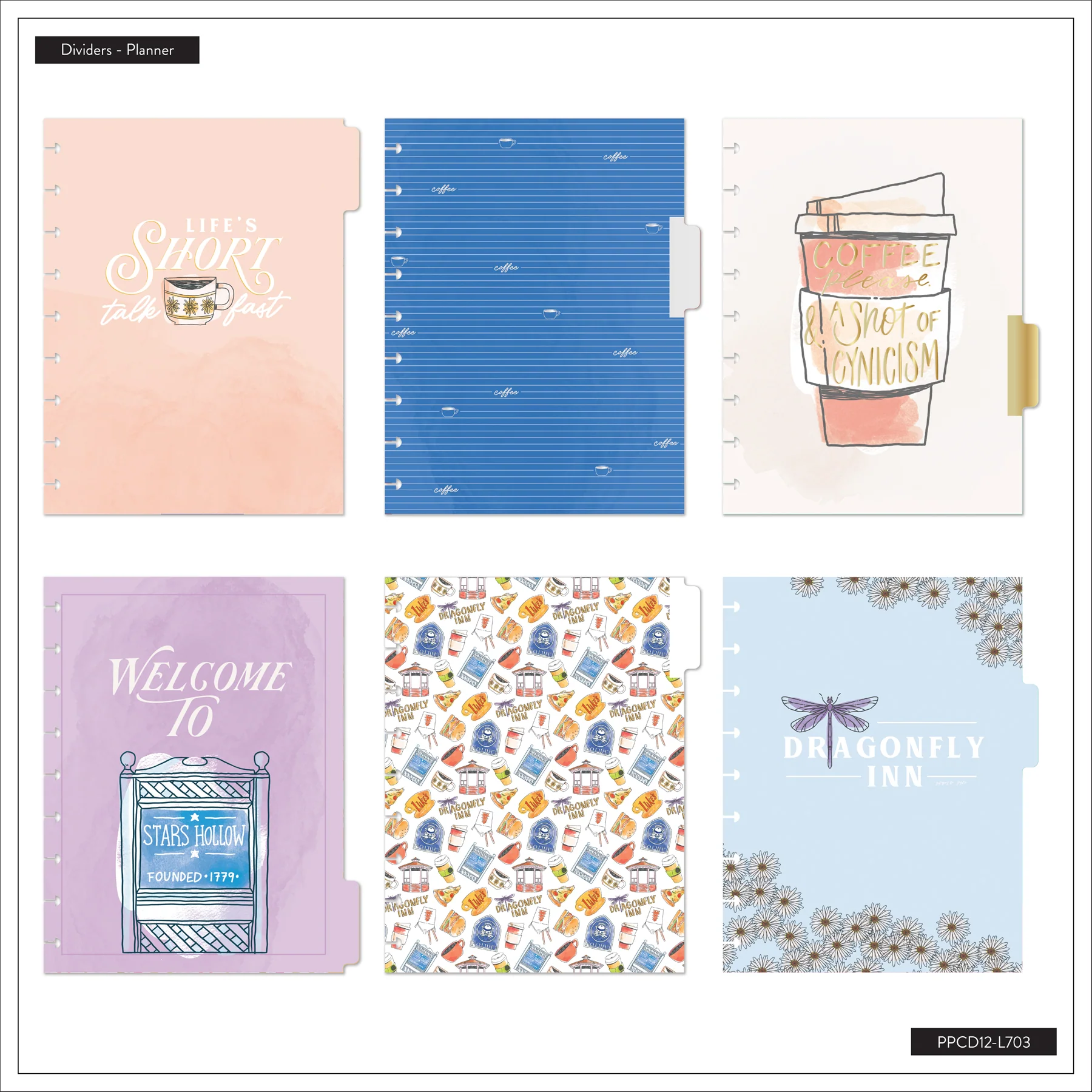 Undated Gilmore Girls Customizable Planner - Classic Vertical Layout - 12 Months - Image 10