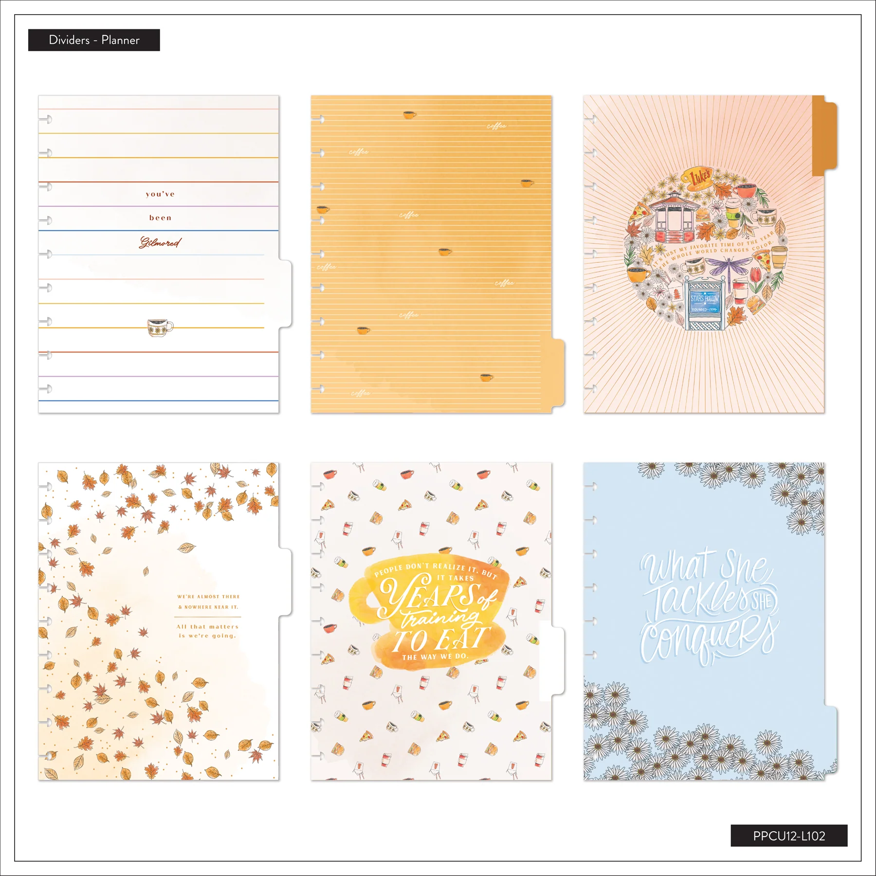 Undated Gilmore Girls Customizable Planner - Classic Vertical Layout - 12 Months - Image 11