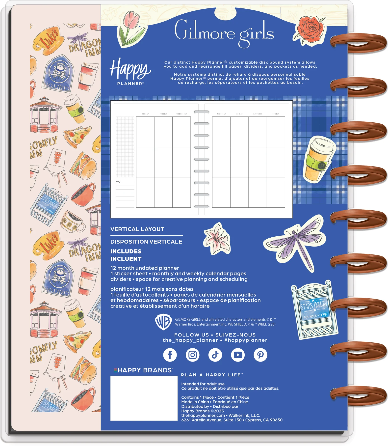 Undated Gilmore Girls Customizable Planner - Classic Vertical Layout - 12 Months - Image 13