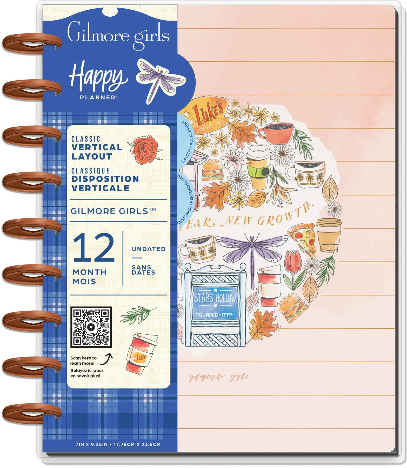 Undated Gilmore Girls Customizable Planner - Classic Vertical Layout - 12 Months - Image 14