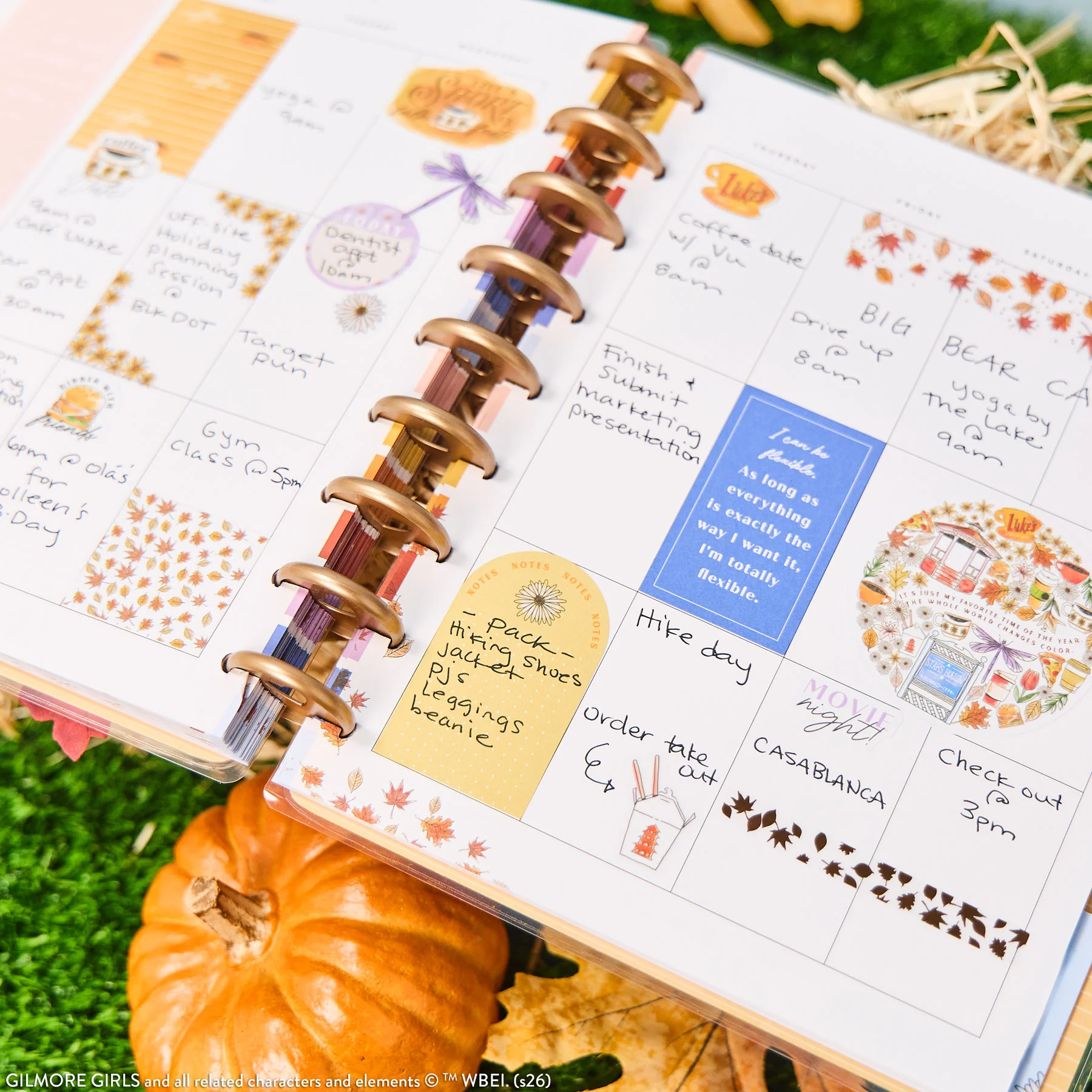 Undated Gilmore Girls Customizable Planner - Classic Vertical Layout - 12 Months - Image 2