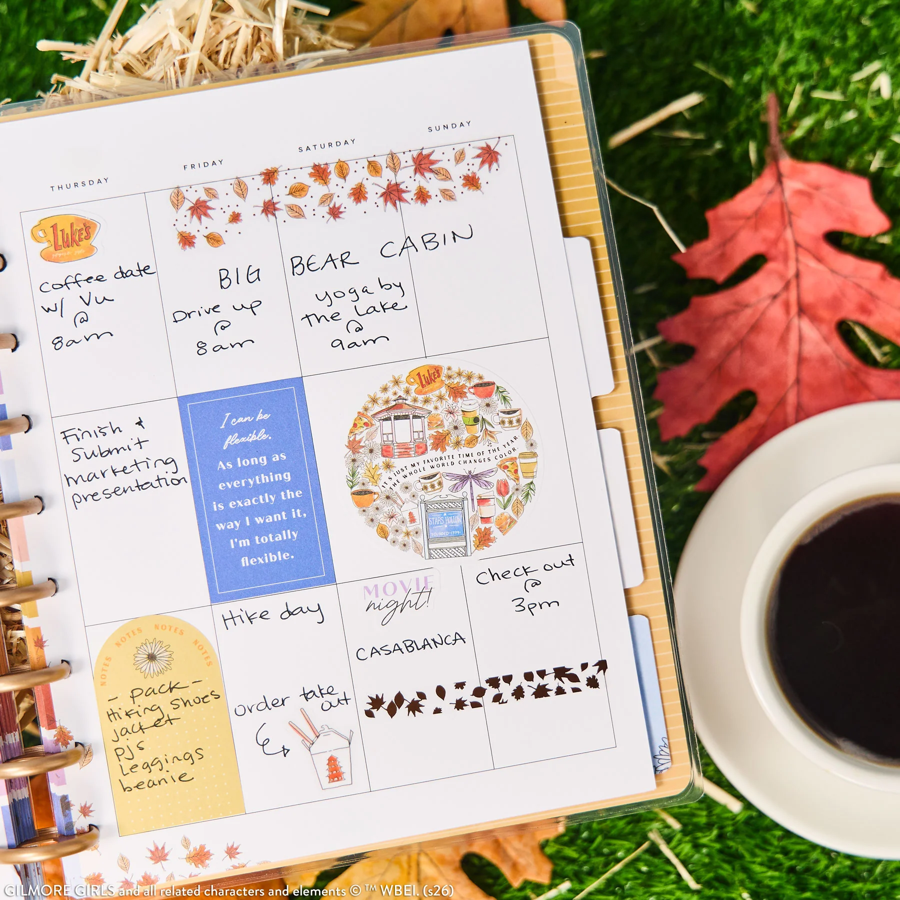 Undated Gilmore Girls Customizable Planner - Classic Vertical Layout - 12 Months - Image 9