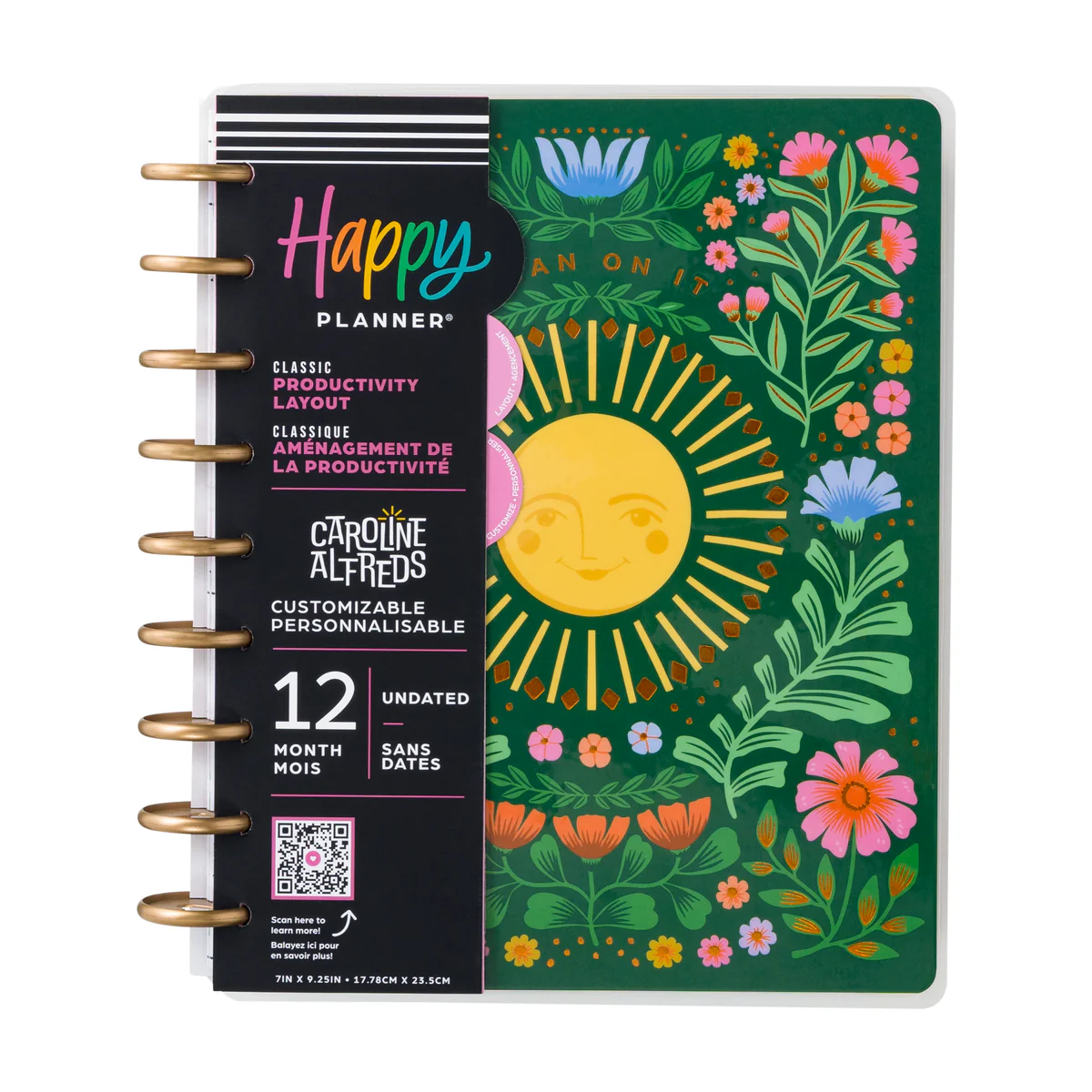 Undated Golden Meadow Customizable Planner - Classic Productivity Layout - 12 Months - Image 13