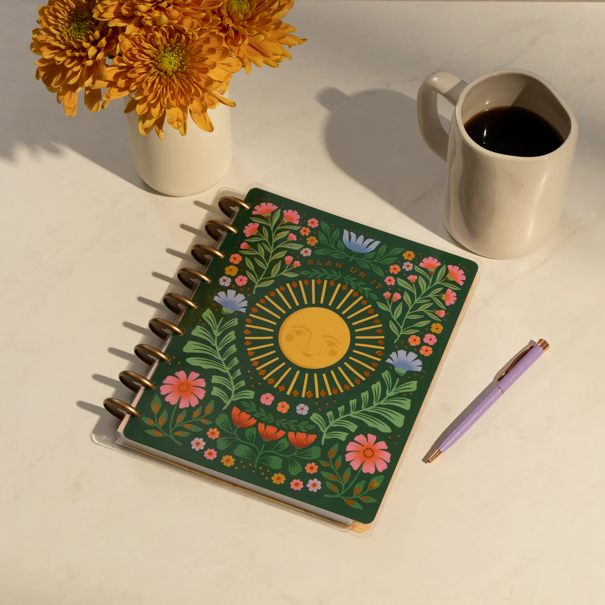 Undated Golden Meadow Customizable Planner - Classic Productivity Layout - 12 Months - Image 3