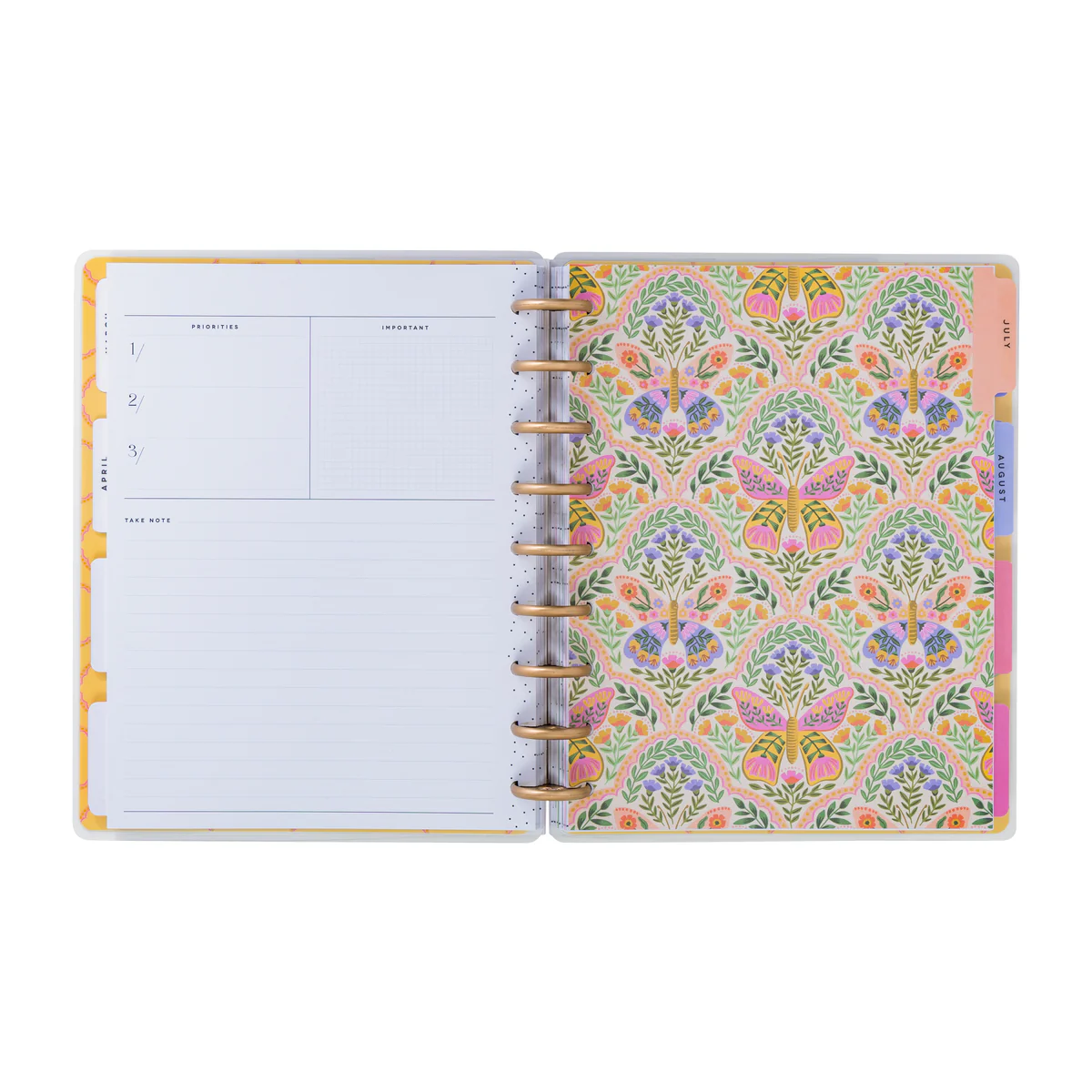 Undated Golden Meadow Customizable Planner - Classic Productivity Layout - 12 Months - Image 6