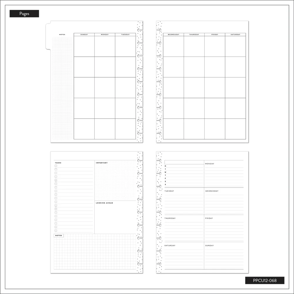 Undated Happy Brights Happy Planner - Classic Dashboard Layout - 12 Months - Image 7