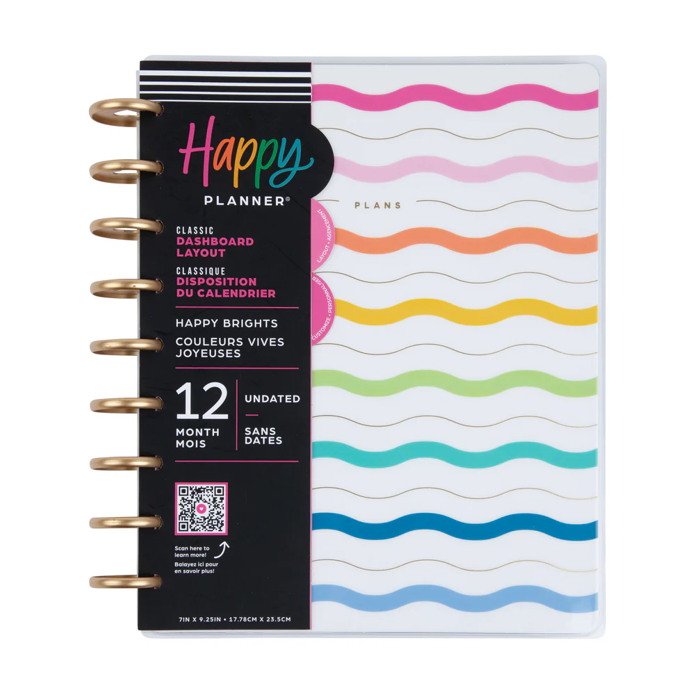 Undated Happy Brights Happy Planner - Classic Dashboard Layout - 12 Months - Image 8