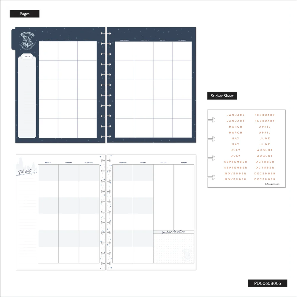 Undated Harry Potter Customizable Planner - Big Color Block Layout - 12 Months - Image 10