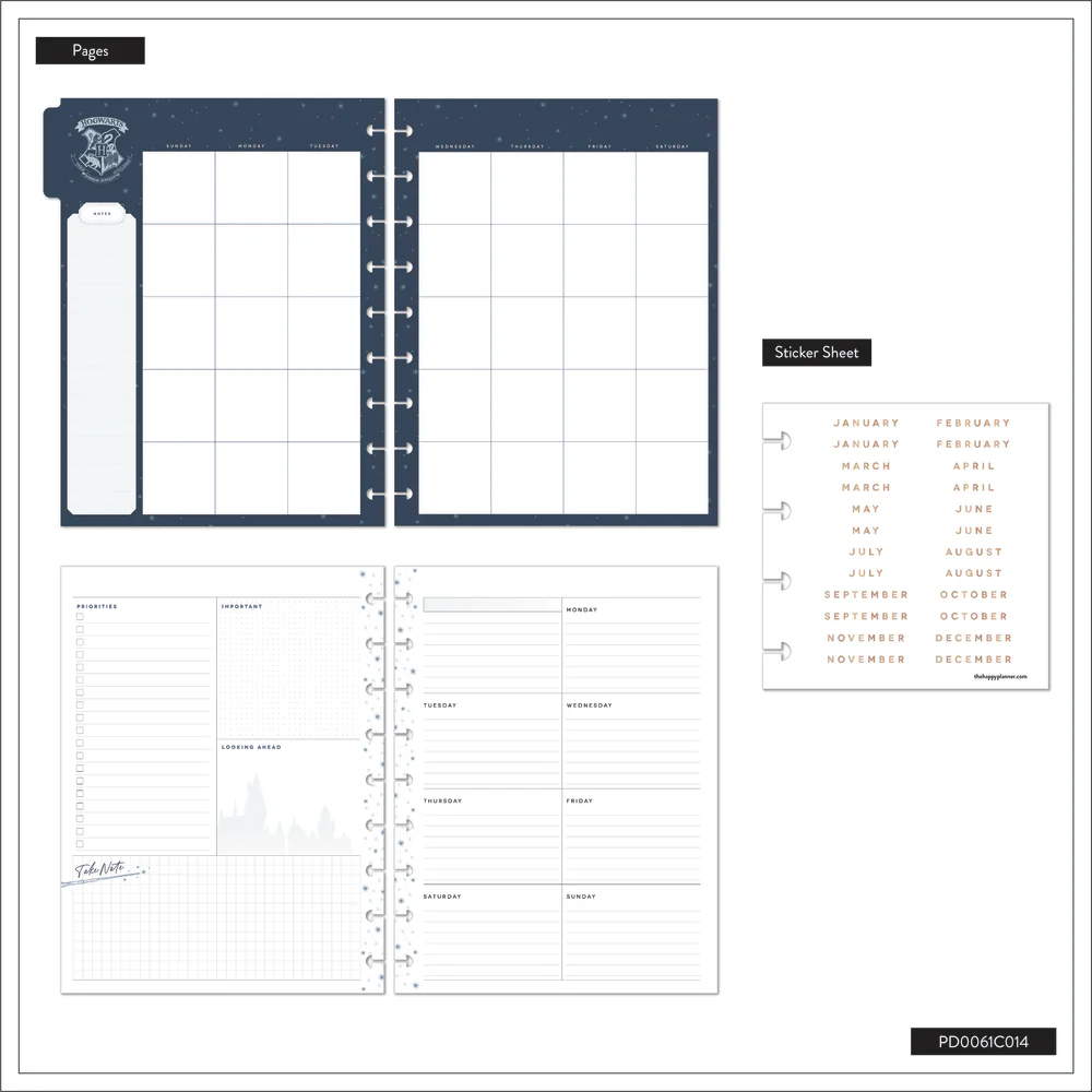 Undated Harry Potter Customizable Planner - Classic Dashboard Layout - 12 Months - Image 8