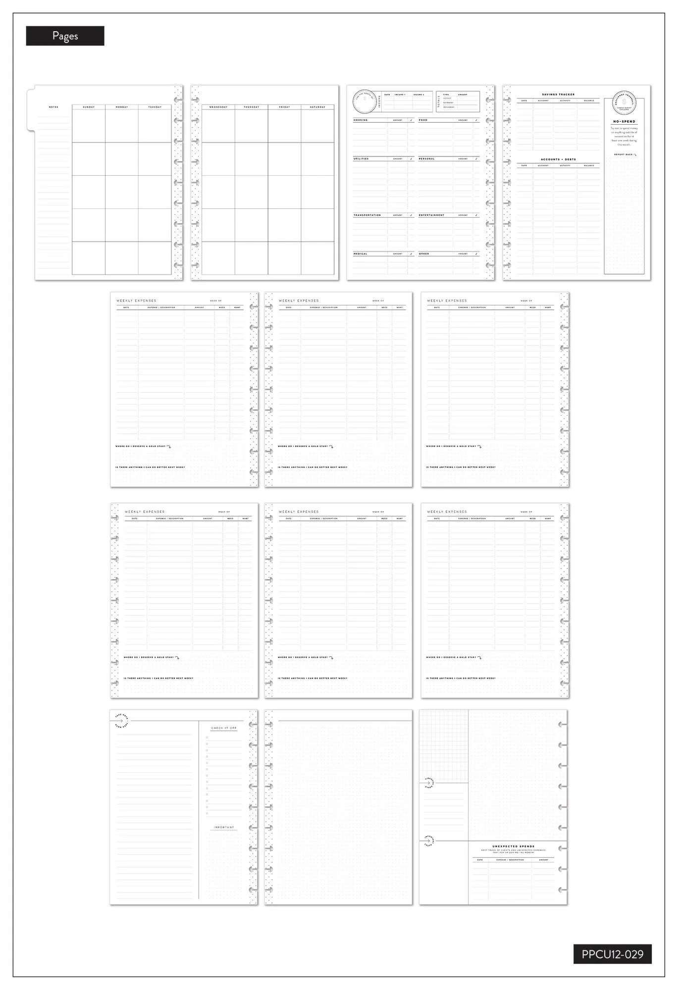 Undated Hello Savings Classic Budget Happy Planner - 12 Months - Image 10