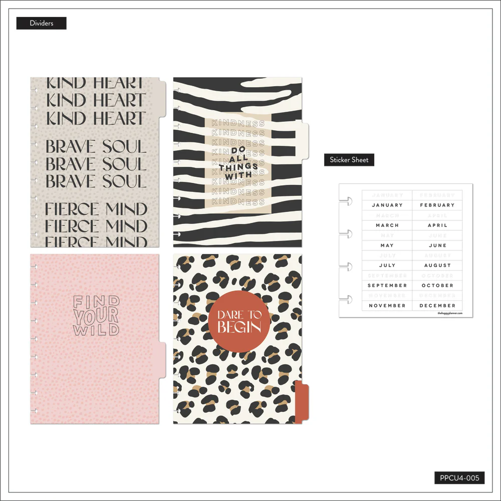 Undated Kind & Wild Happy Planner - Classic Daily Layout - 4 Months - Image 7