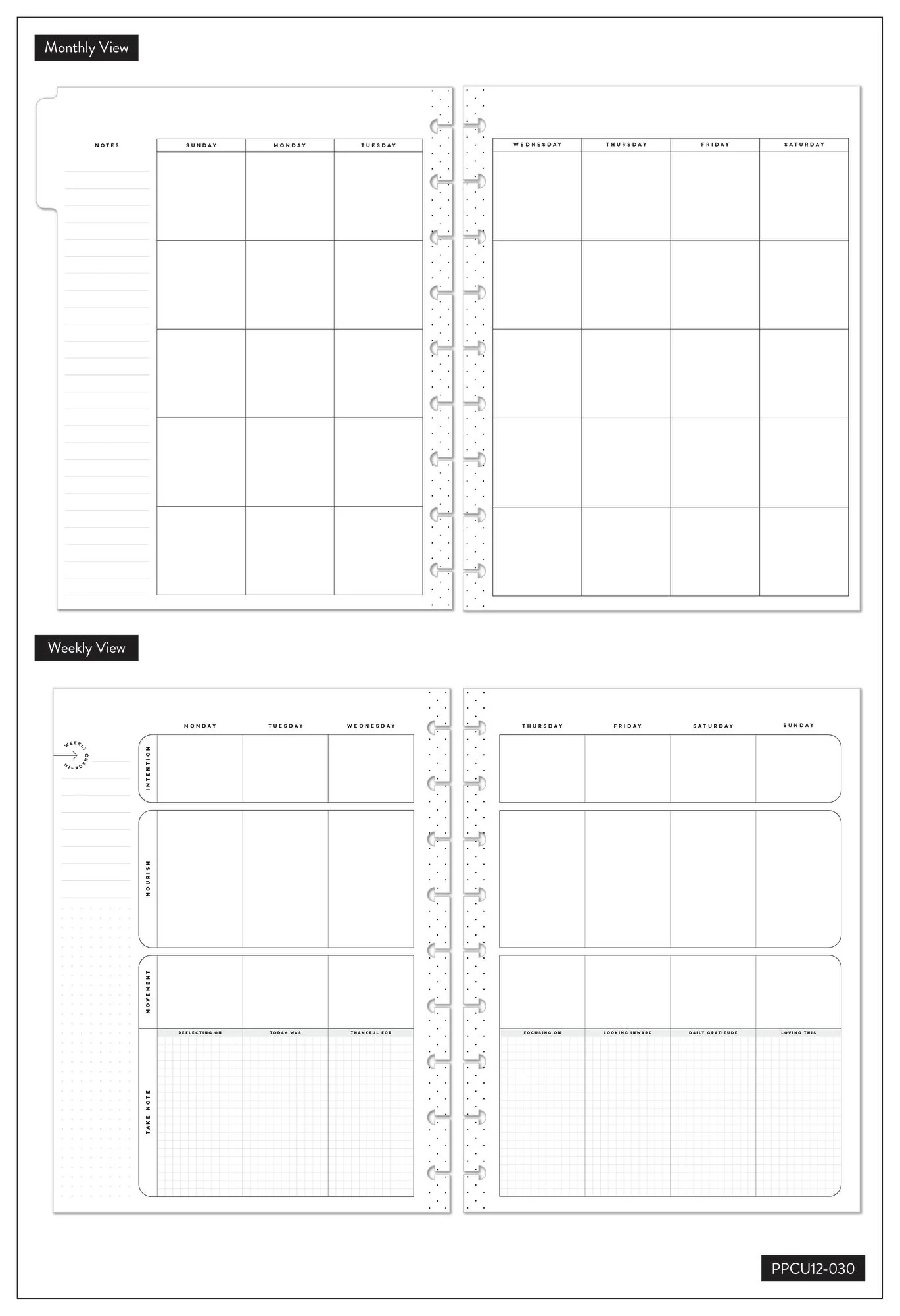 Undated Let Your Heart Wander Classic Wellness Happy Planner - 12 Months - Image 6