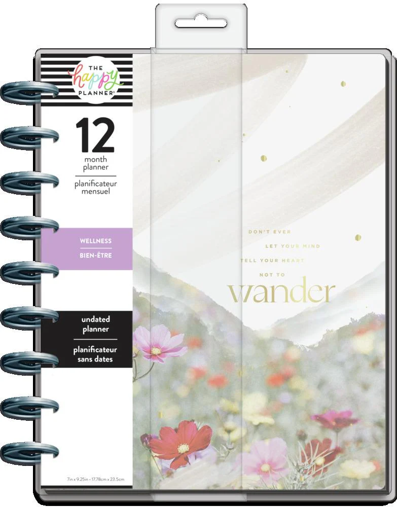 Undated Let Your Heart Wander Classic Wellness Happy Planner - 12 Months - Image 8