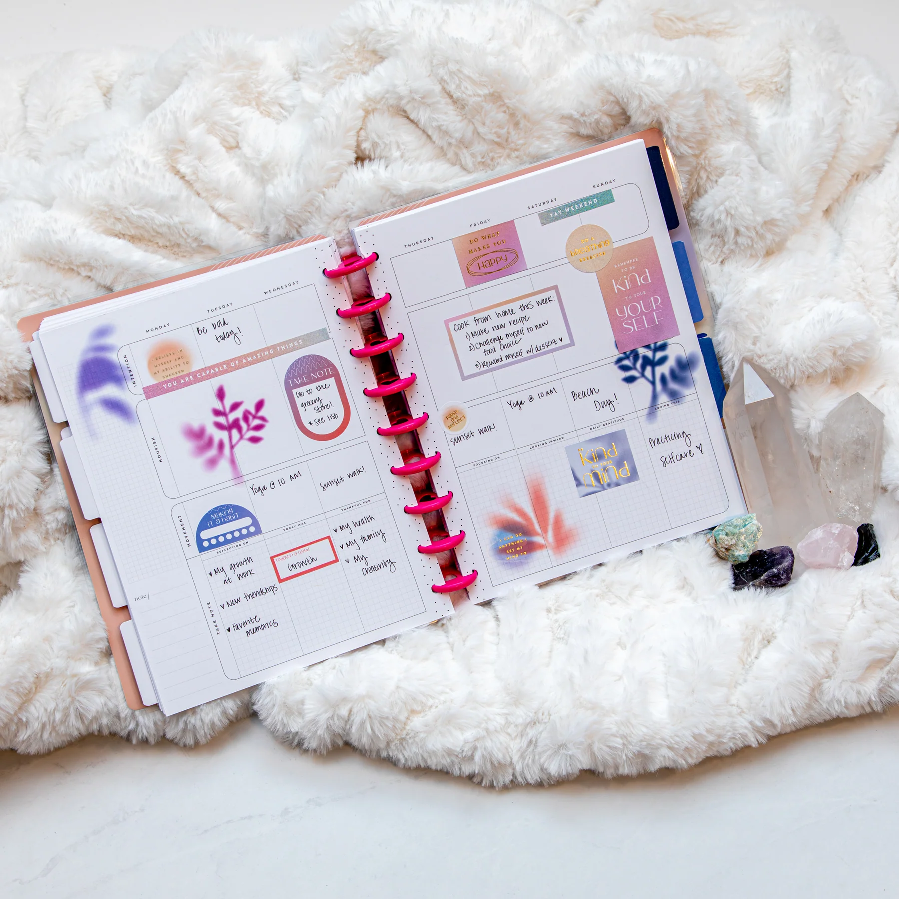Undated New Aura Happy Planner - Classic Wellness Layout - 12 Months - Image 3