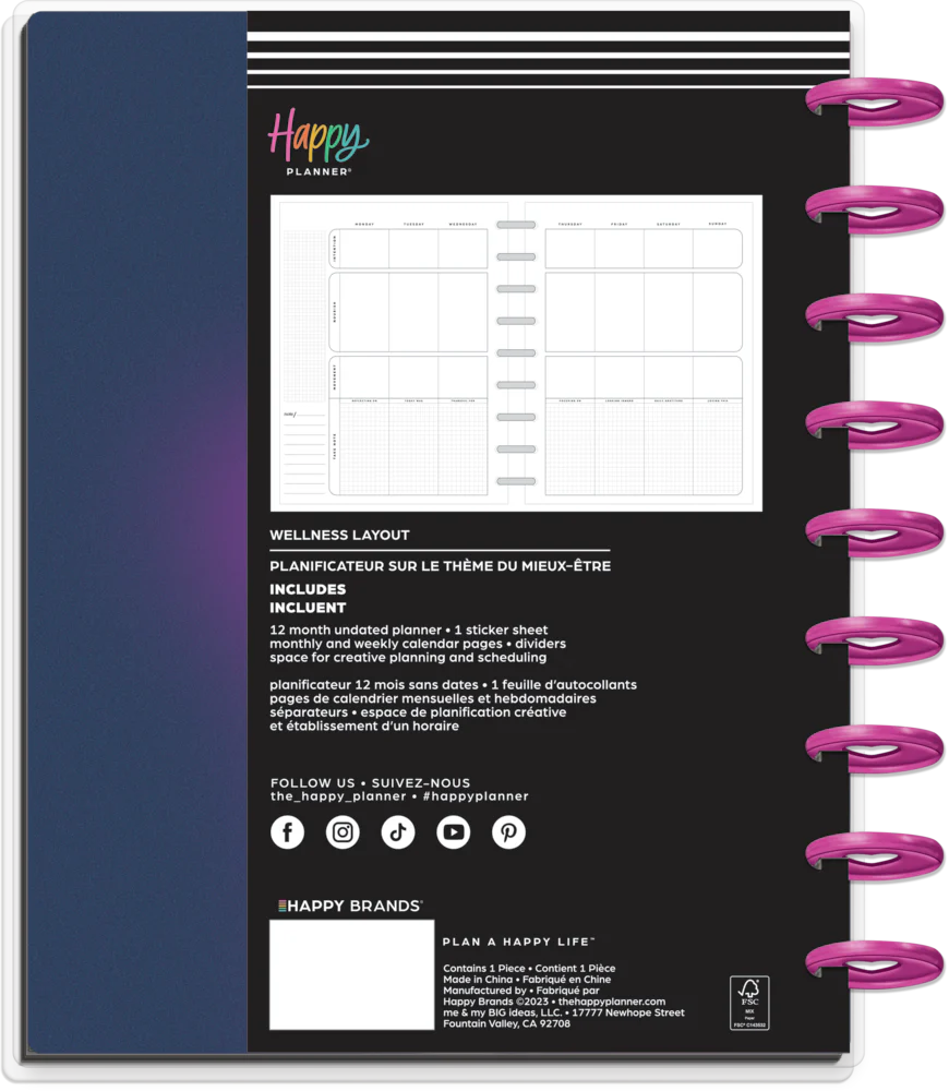 Undated New Aura Happy Planner - Classic Wellness Layout - 12 Months - Image 9