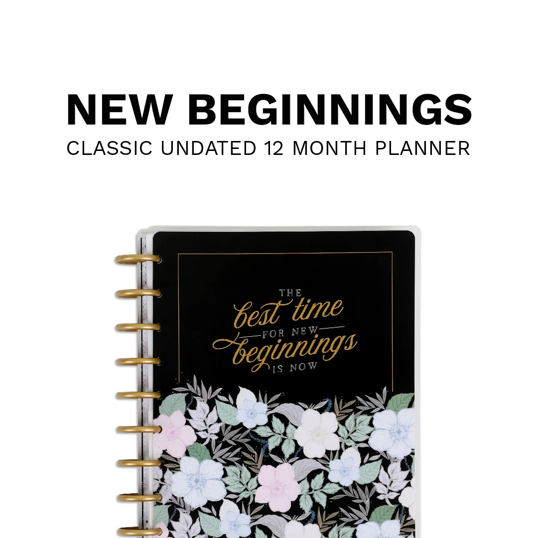 Undated New Beginnings Happy Planner - Classic Vertical Layout - 12 Months - Image 12