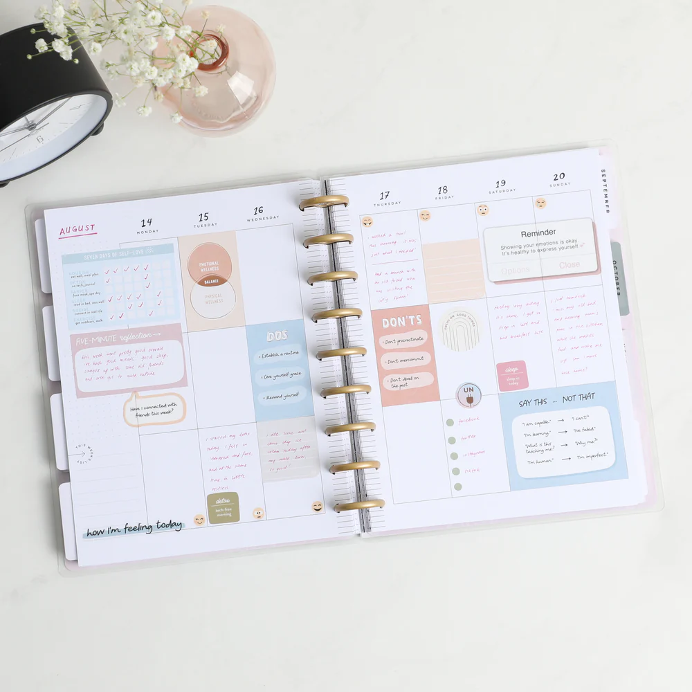 Undated New Beginnings Happy Planner - Classic Vertical Layout - 12 Months - Image 3