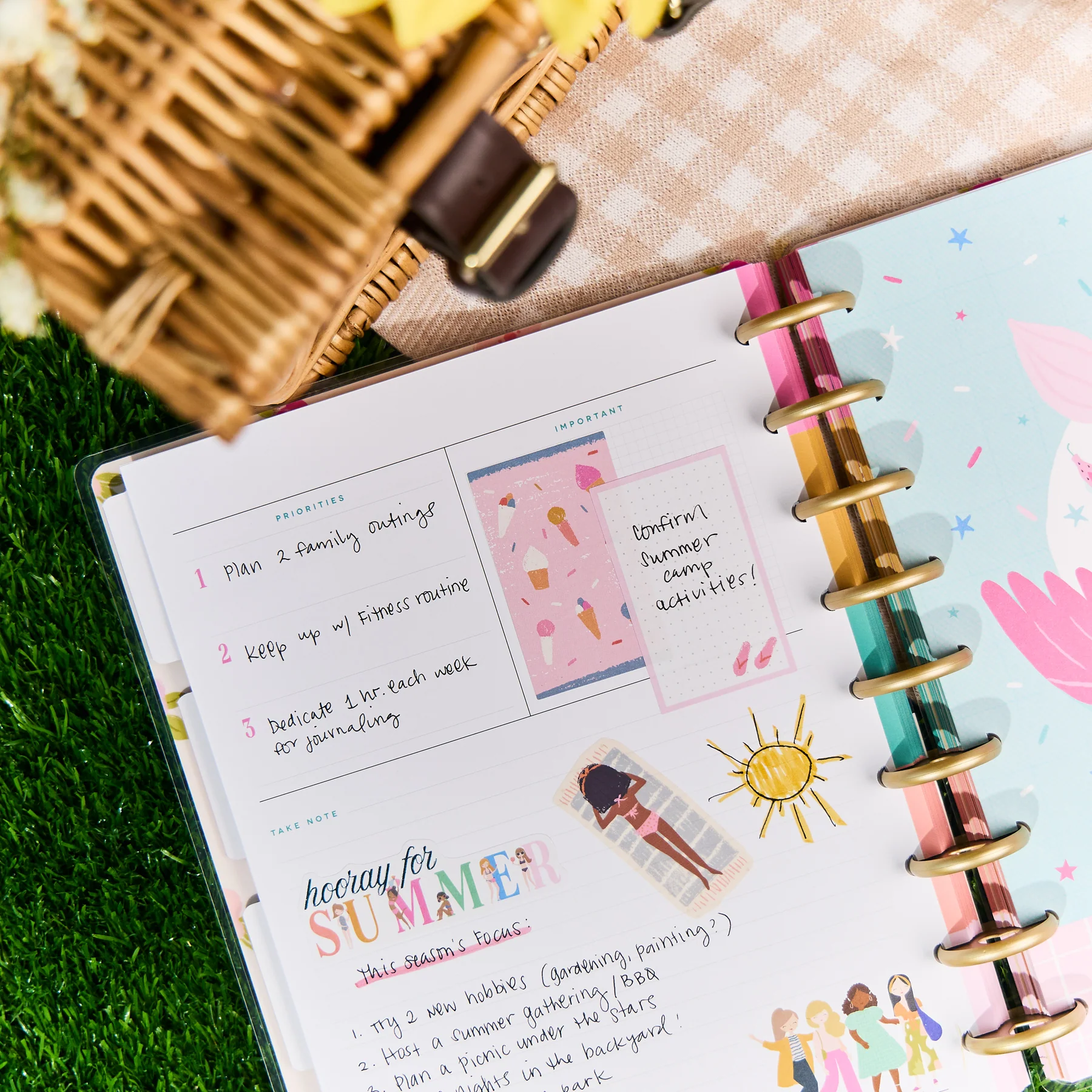 Undated OG Seasonal Squad Goals Customizable Planner - Classic Vertical Planner - 12 Months - Image 10