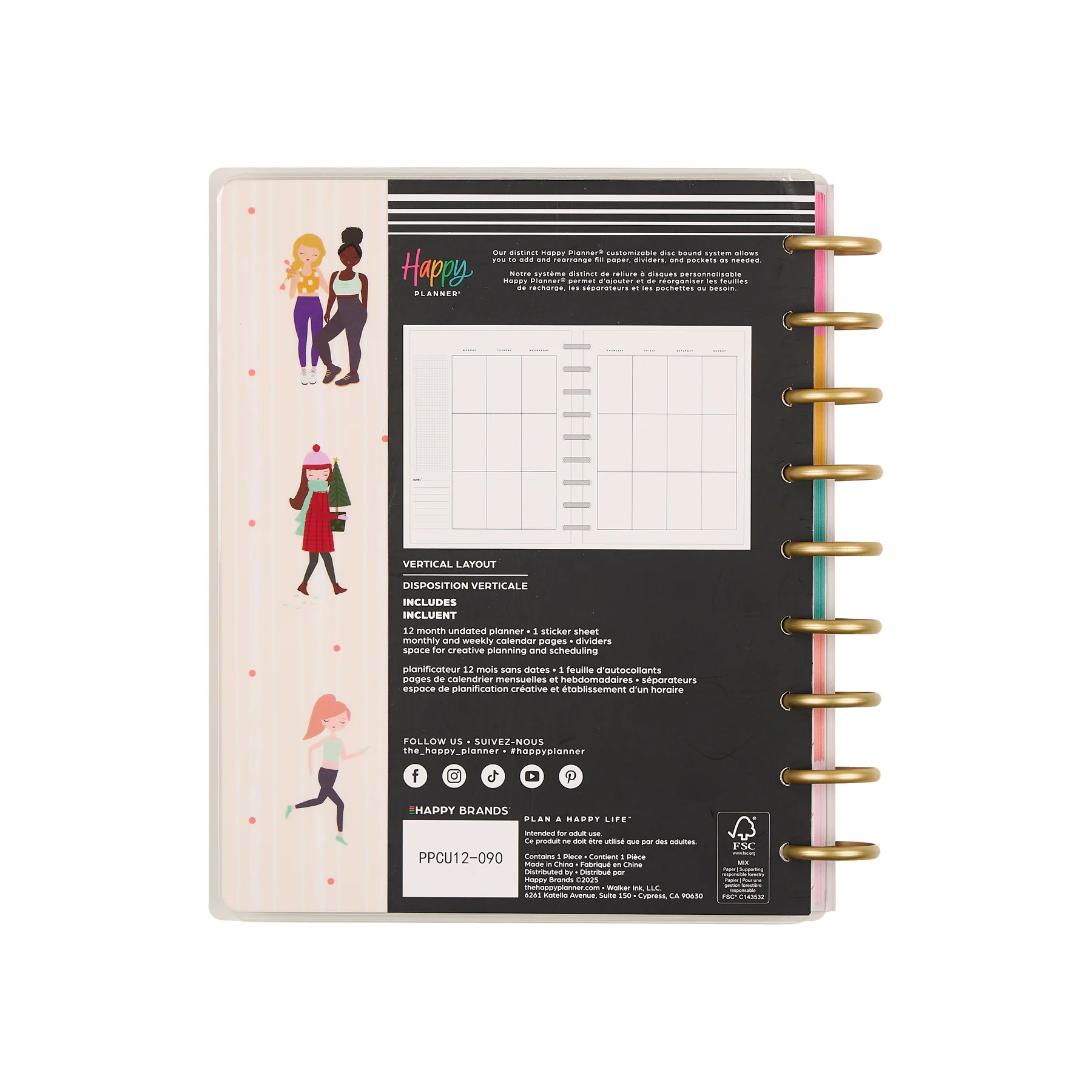 Undated OG Seasonal Squad Goals Customizable Planner - Classic Vertical Planner - 12 Months - Image 23