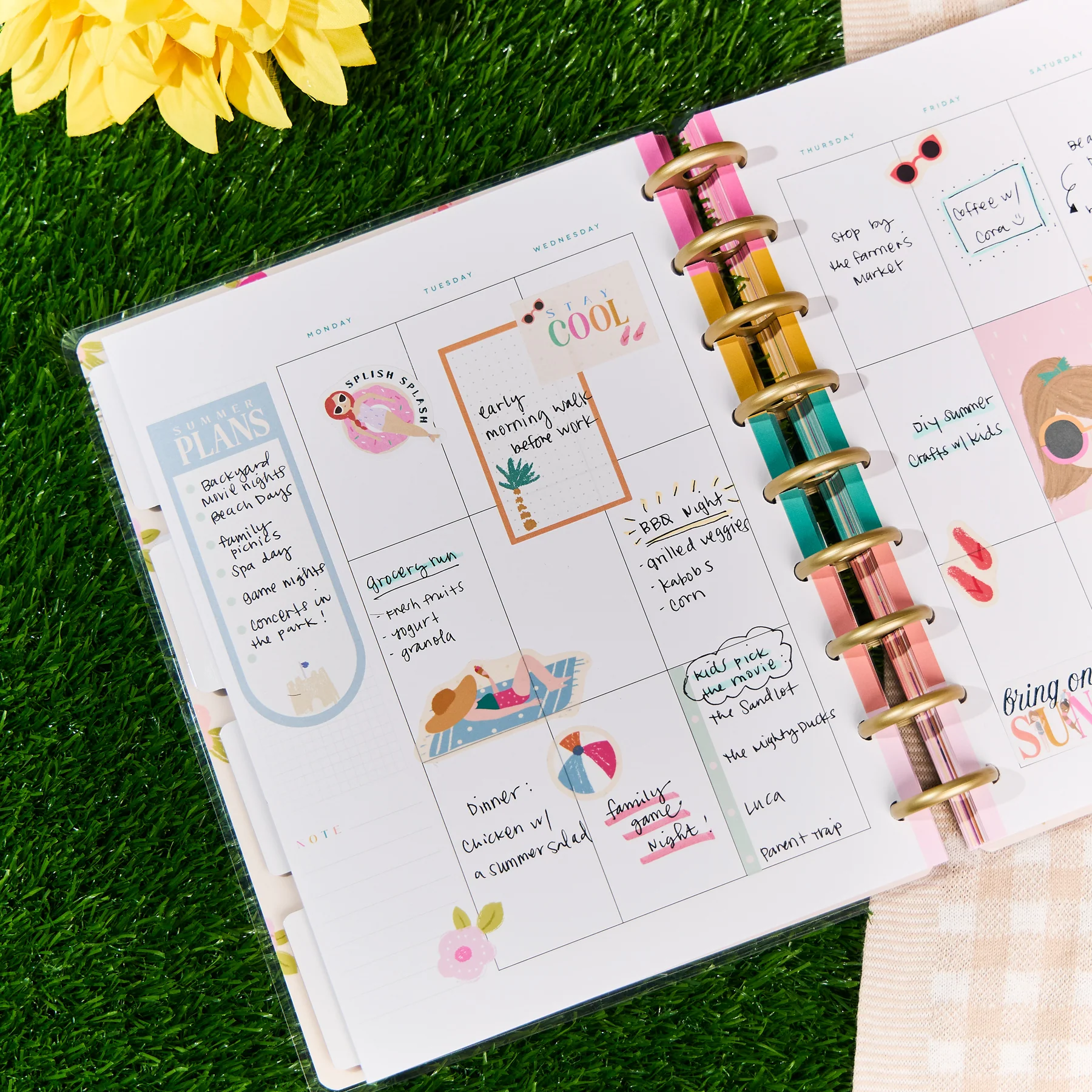 Undated OG Seasonal Squad Goals Customizable Planner - Classic Vertical Planner - 12 Months - Image 7