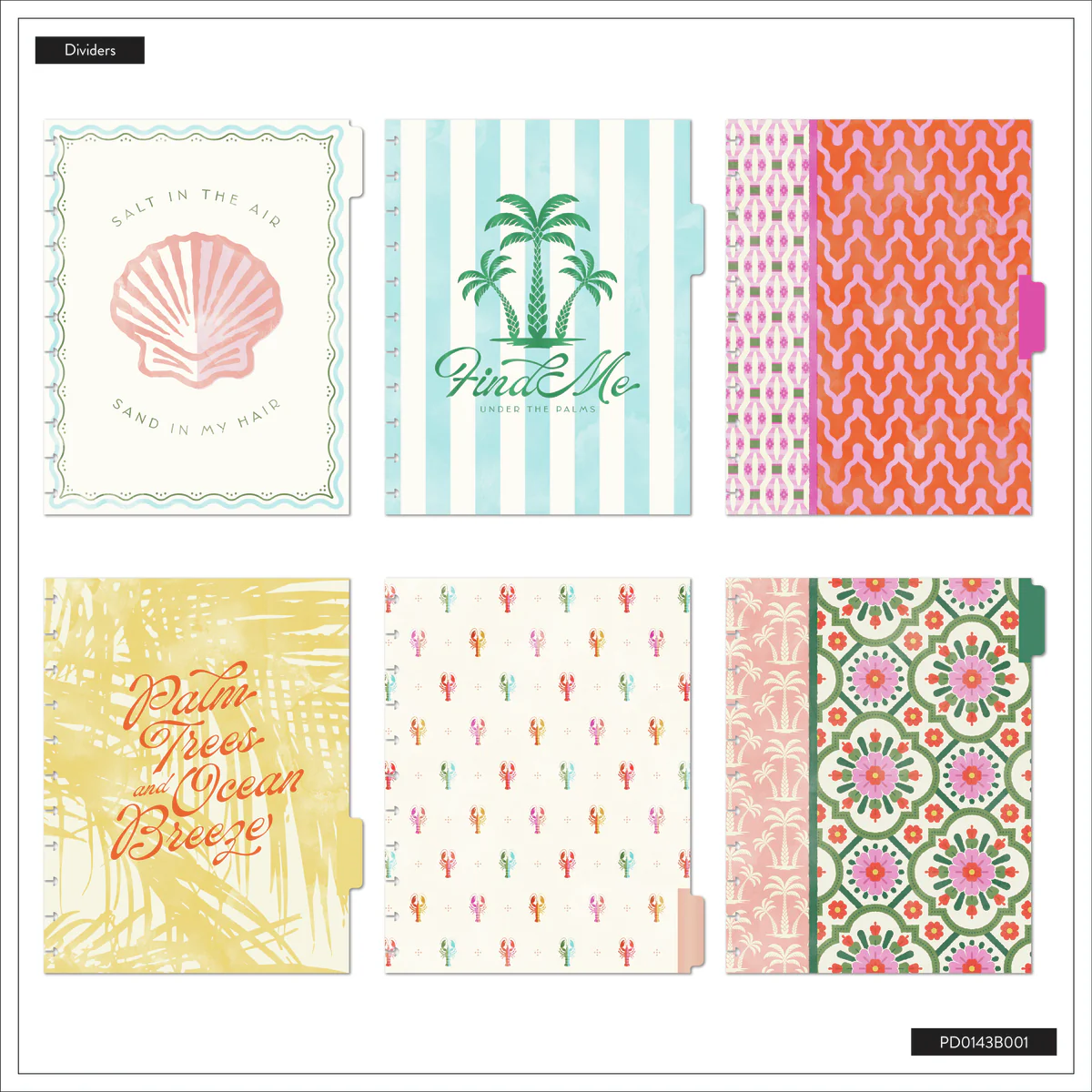 Undated Palm Beach Customizable Planner - Big Horizontal Layout - 12 Months - Image 13