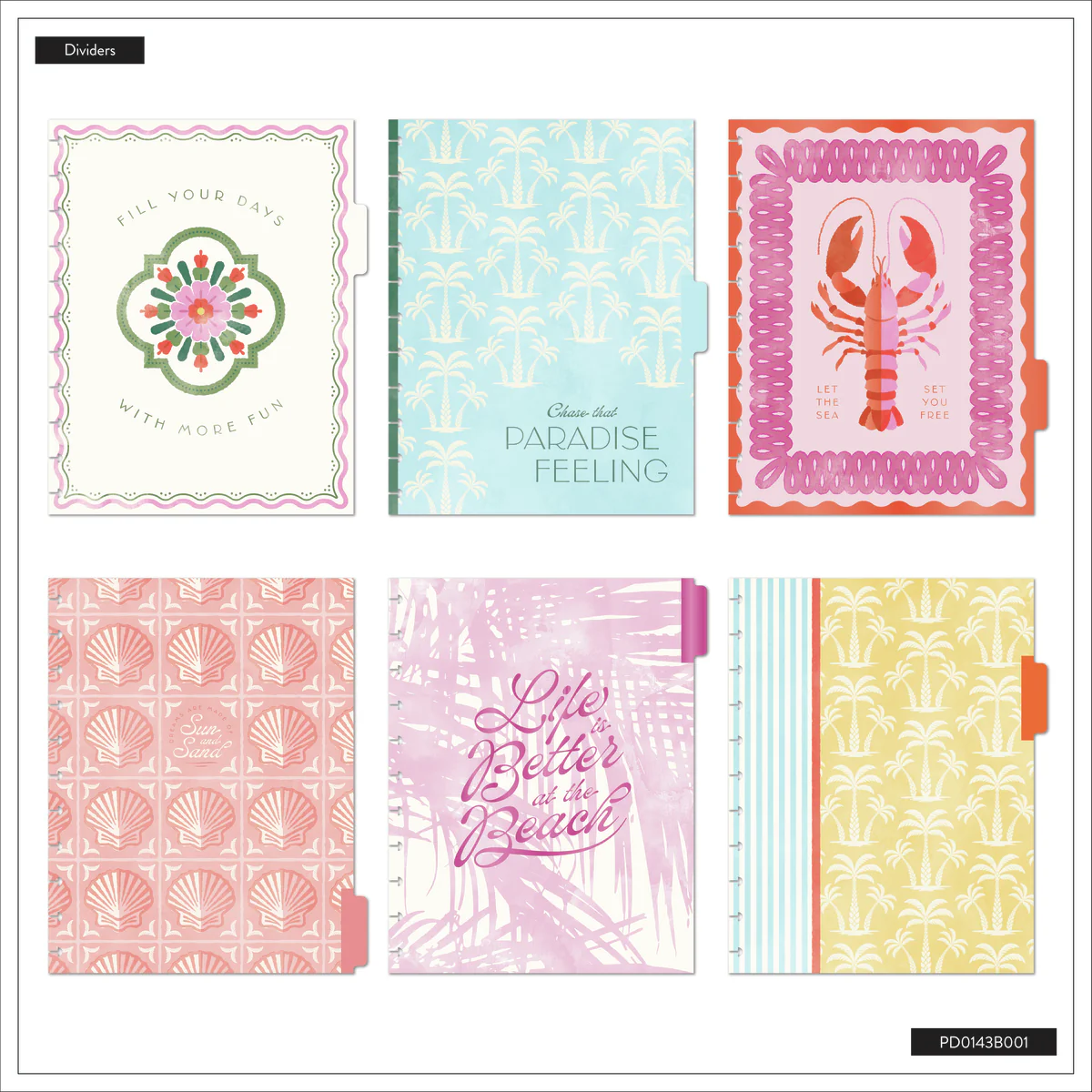 Undated Palm Beach Customizable Planner - Big Horizontal Layout - 12 Months - Image 14