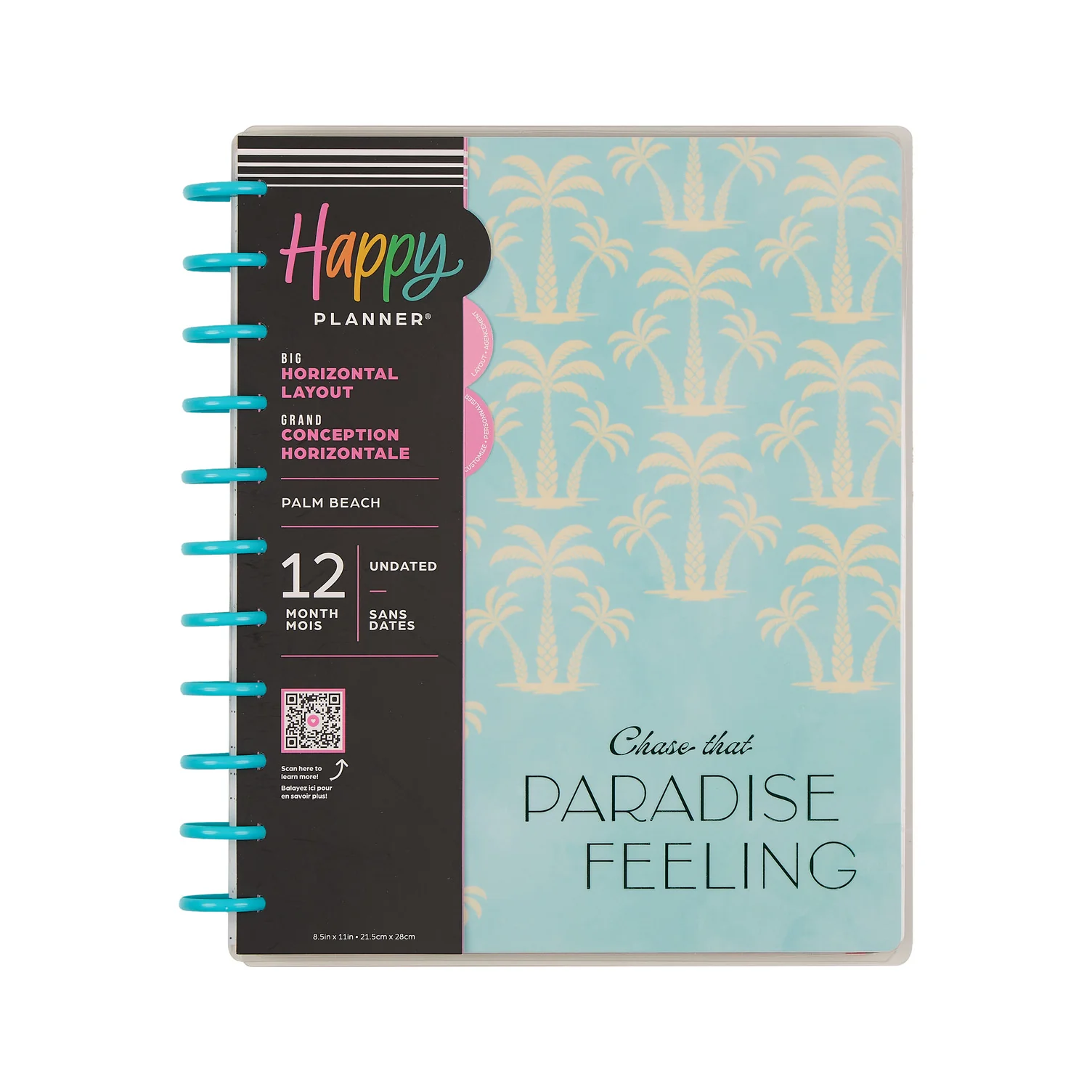 Undated Palm Beach Customizable Planner - Big Horizontal Layout - 12 Months - Image 16