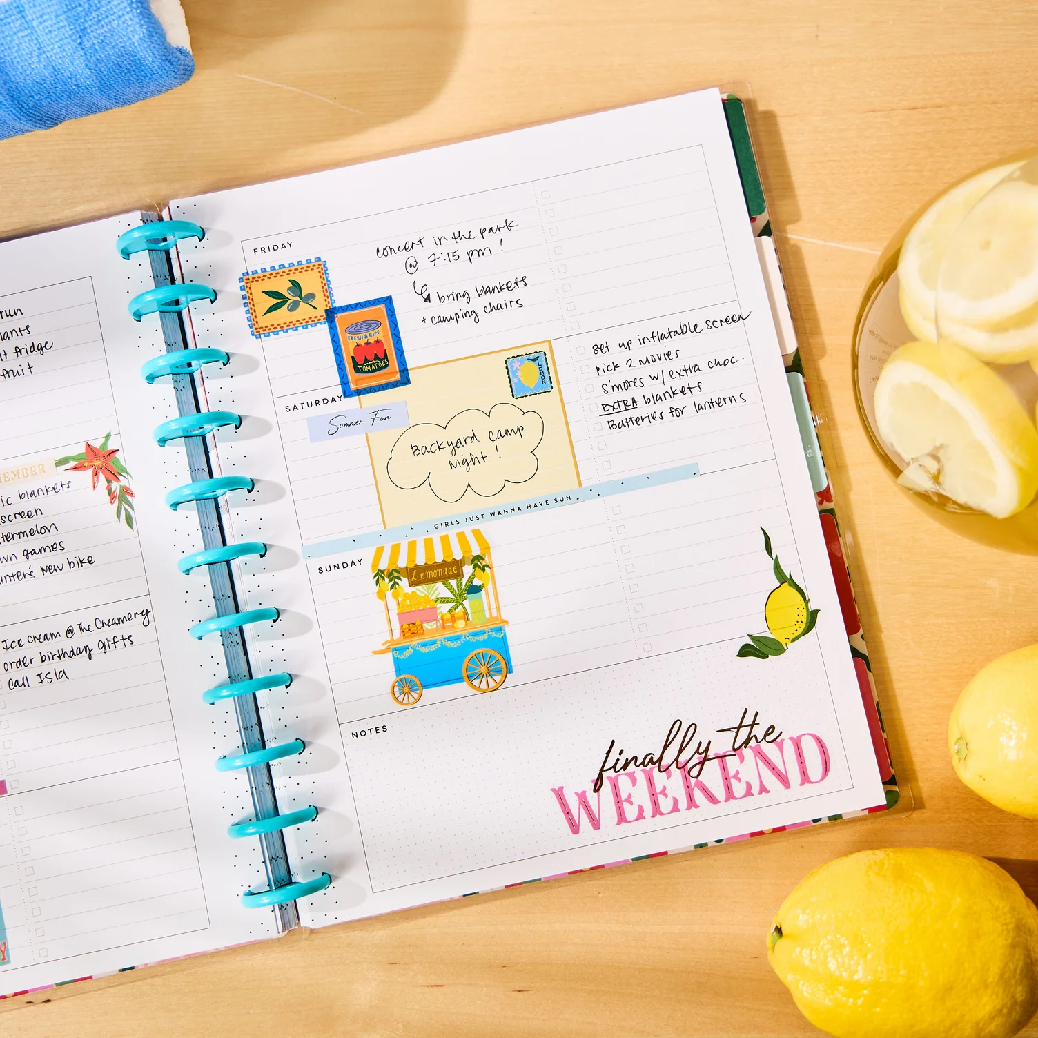 Undated Palm Beach Customizable Planner - Big Horizontal Layout - 12 Months - Image 6