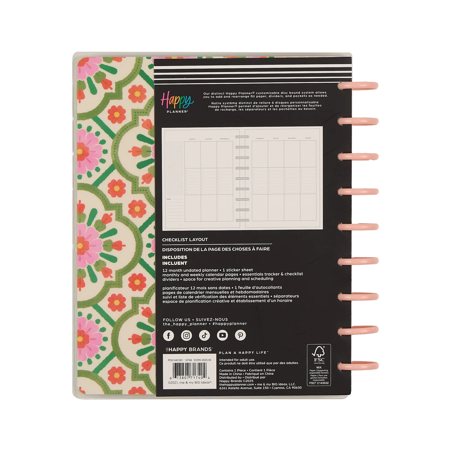 Undated Palm Beach Customizable Planner - Classic Checklist Layout - 12 Months - Image 21