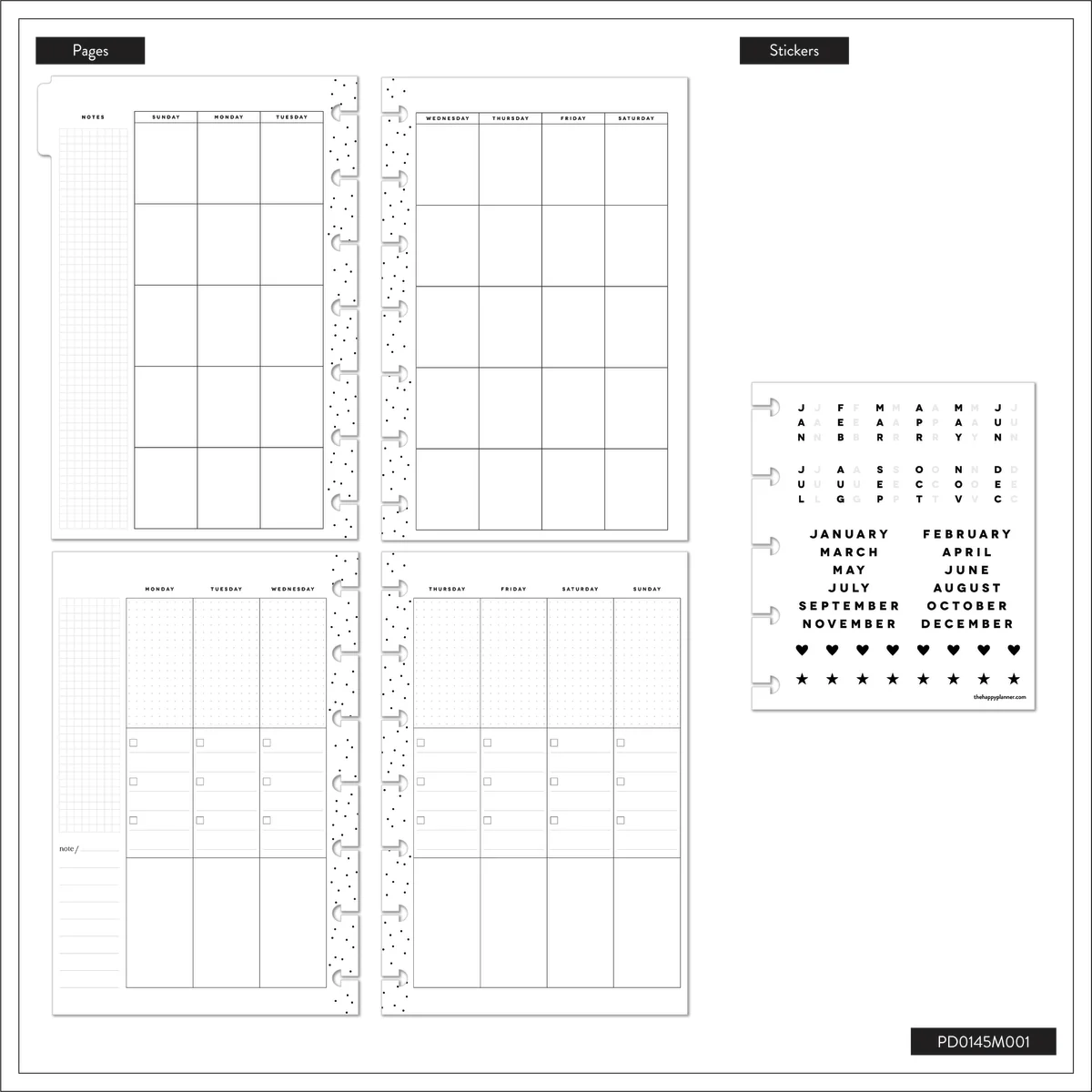 Undated Palm Beach Customizable Planner - Mini Checklist Layout - 12 Months - Image 15