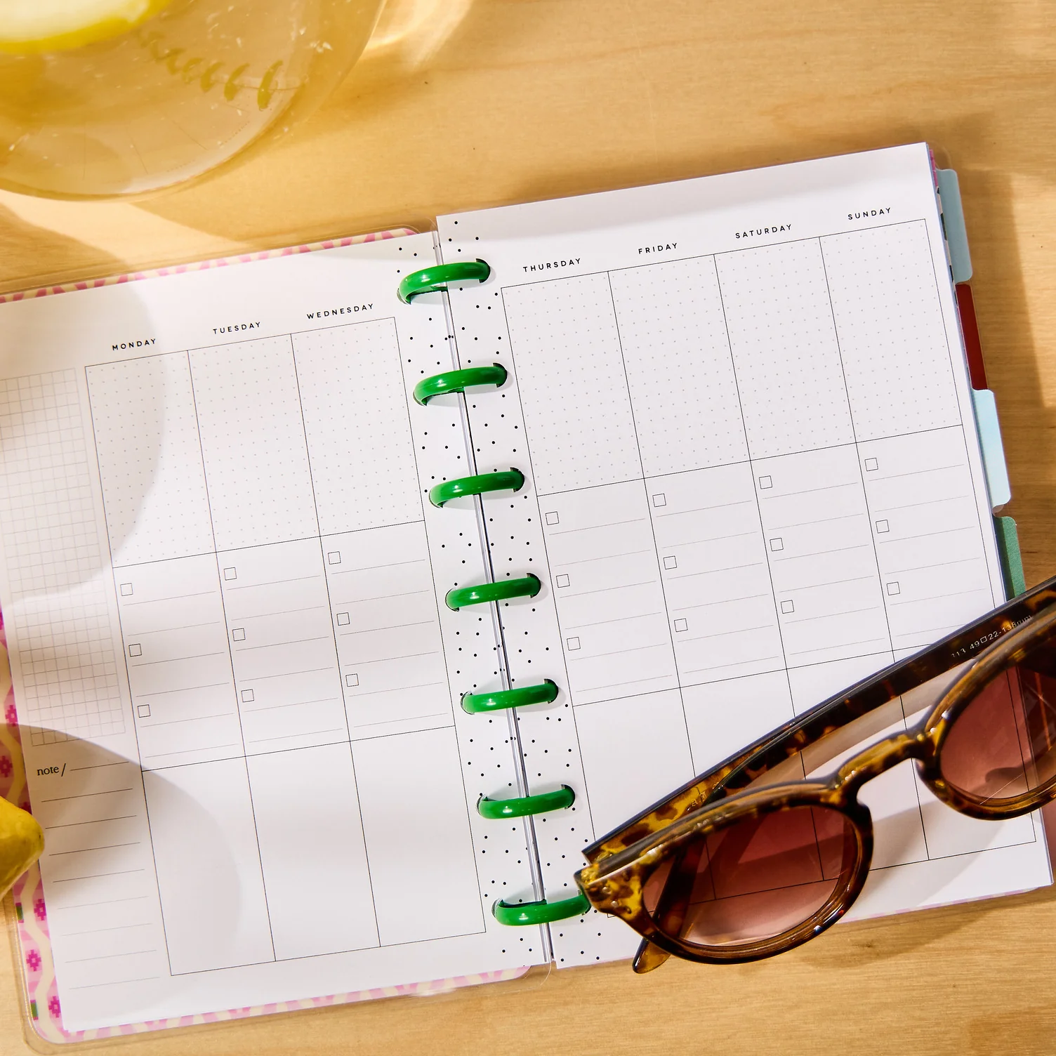 Undated Palm Beach Customizable Planner - Mini Checklist Layout - 12 Months - Image 4