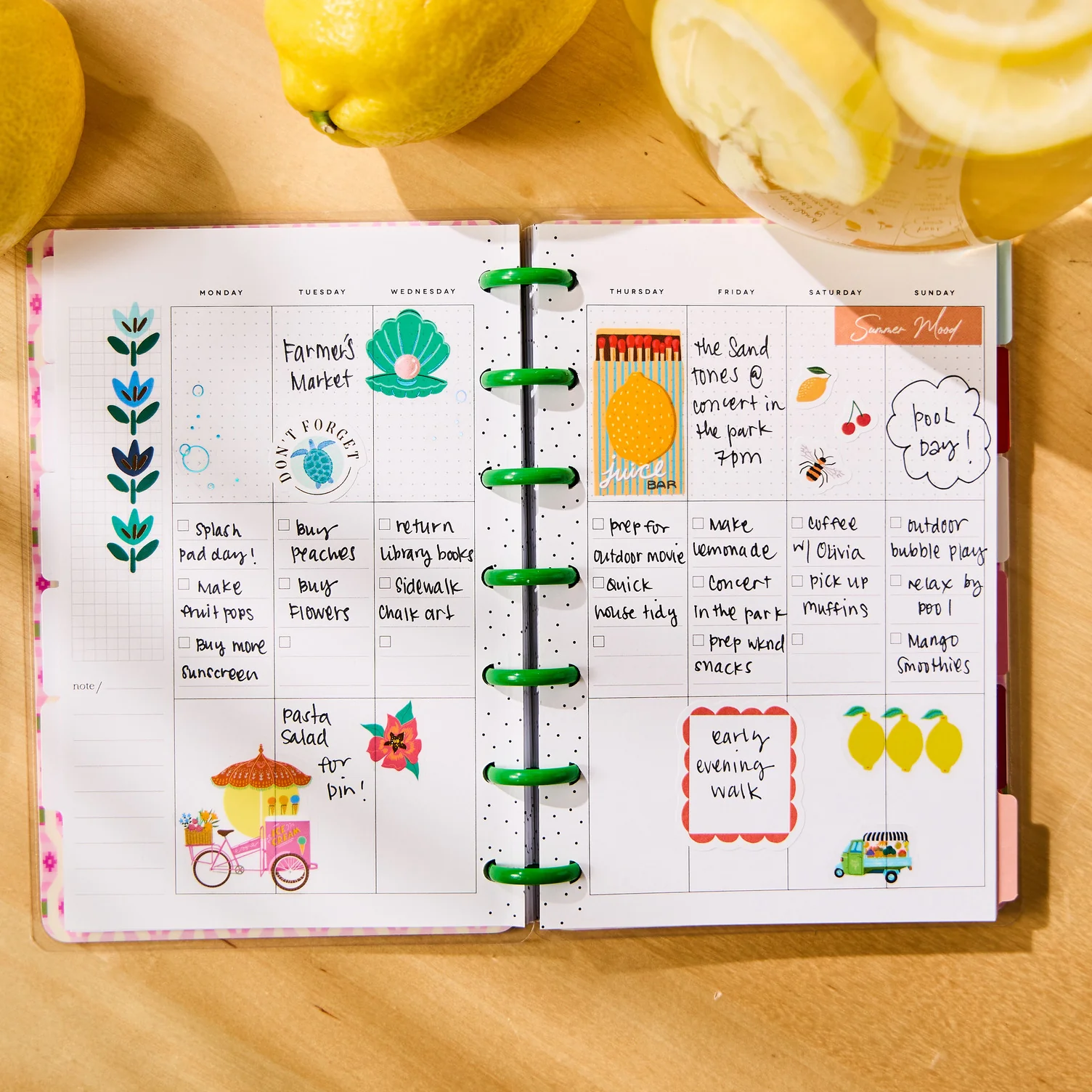 Undated Palm Beach Customizable Planner - Mini Checklist Layout - 12 Months - Image 5