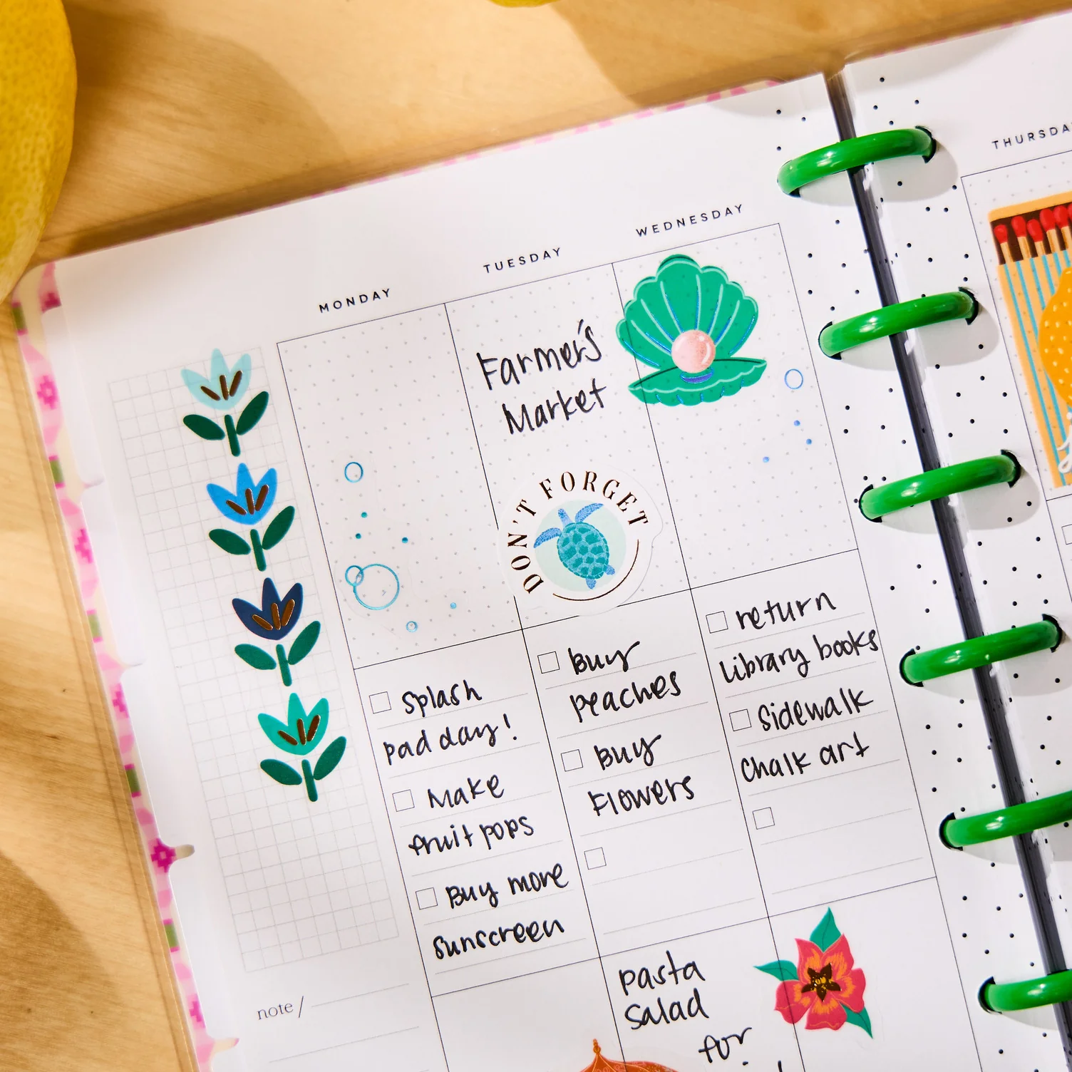 Undated Palm Beach Customizable Planner - Mini Checklist Layout - 12 Months - Image 6