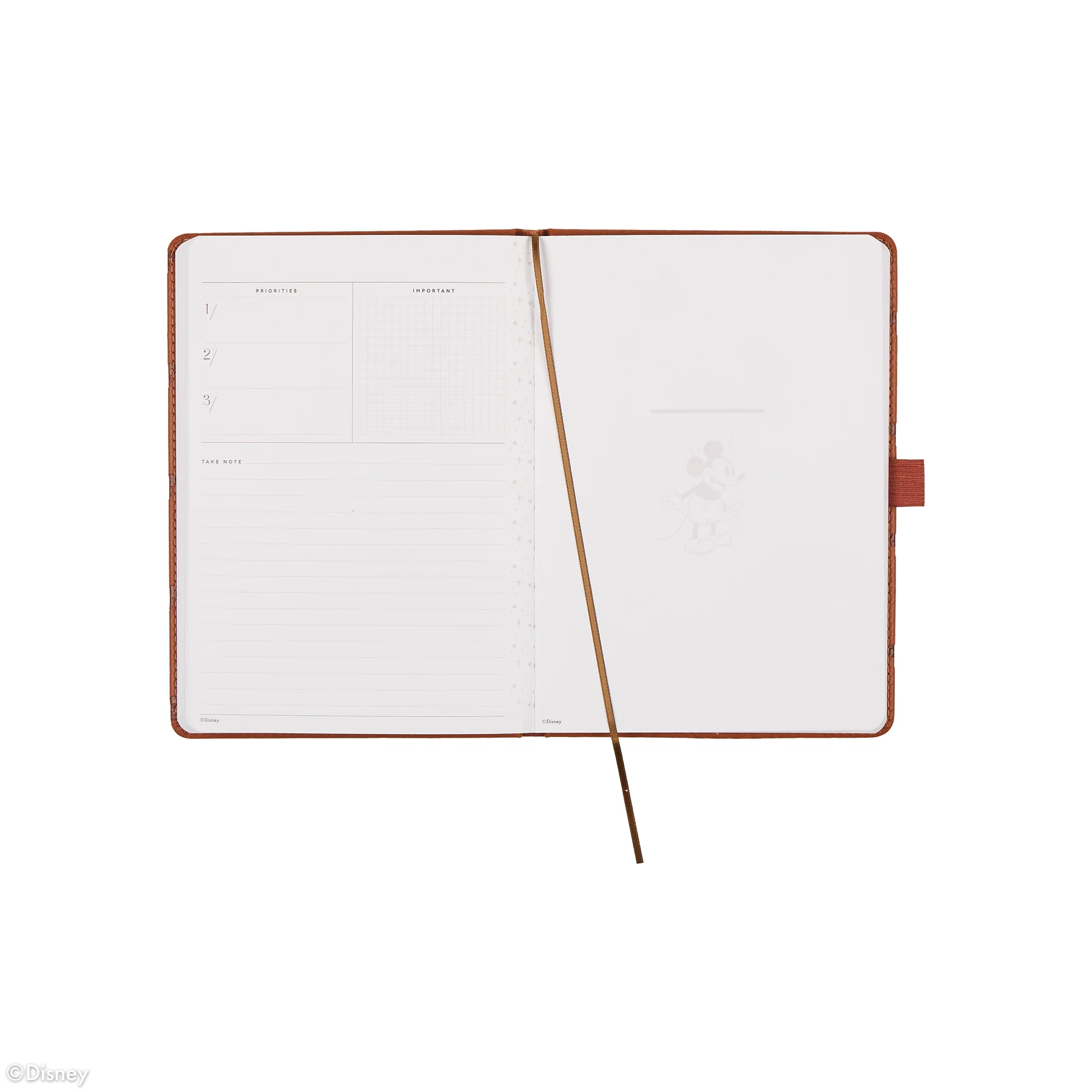 Undated Premium Camel Disney Mickey Mouse Book Bound Planner - SMALL VERTICAL LAYOUT - 12 MONTHS - Image 10