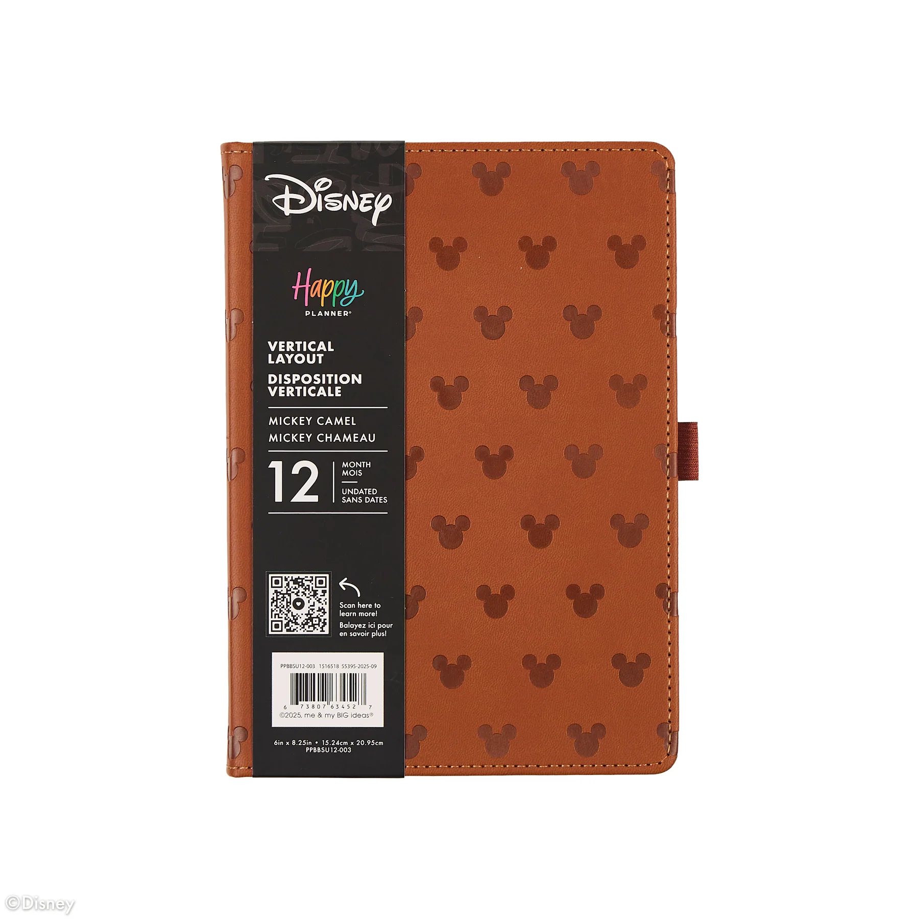 Undated Premium Camel Disney Mickey Mouse Book Bound Planner - SMALL VERTICAL LAYOUT - 12 MONTHS - Image 13