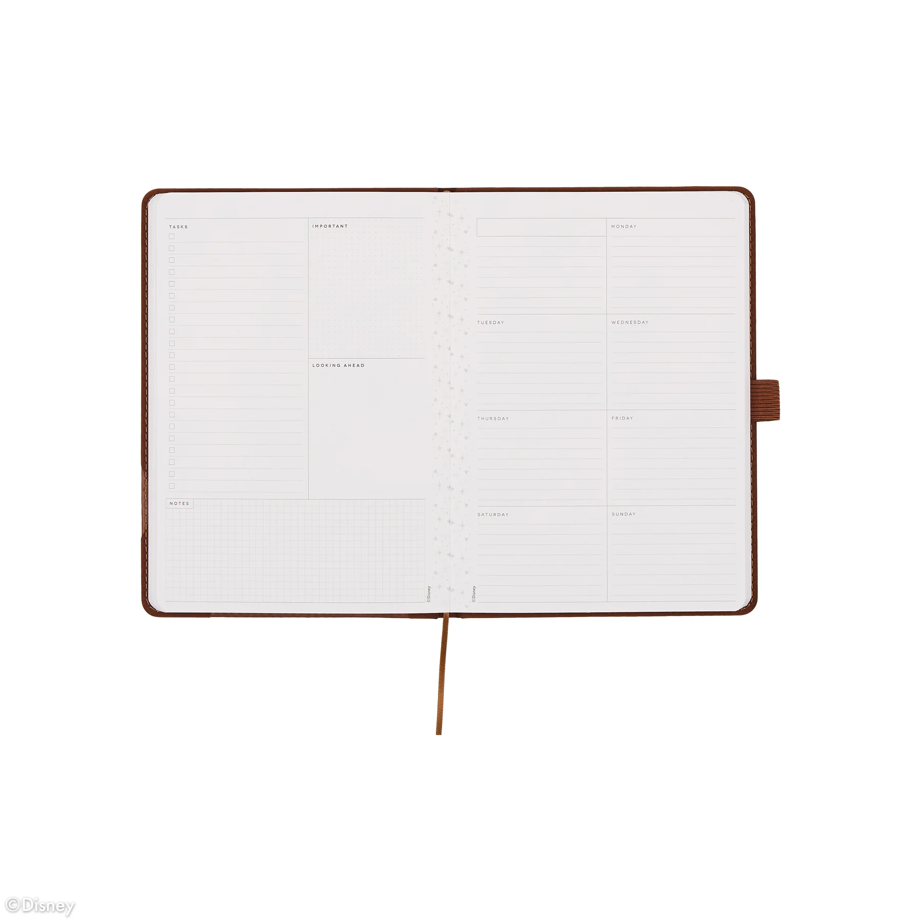 Undated Premium Espresso Disney Mickey Mouse Book Bound Planner - Small Dashboard Layout - 12 Months - Image 11