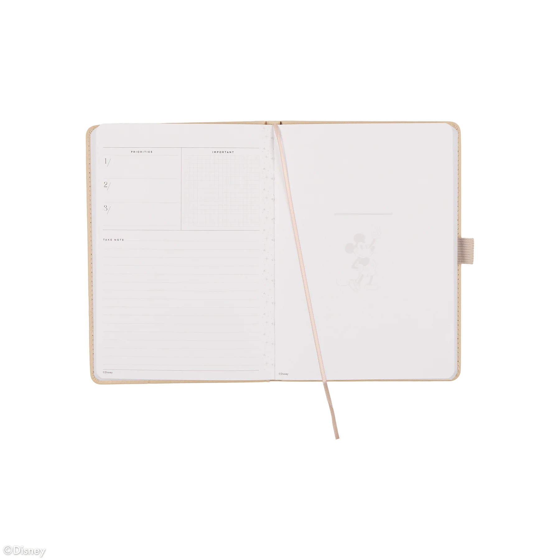 Undated Premium Ivory Disney Mickey Mouse Book Bound Planner - Small Dashboard Layout - 12 Months - Image 11
