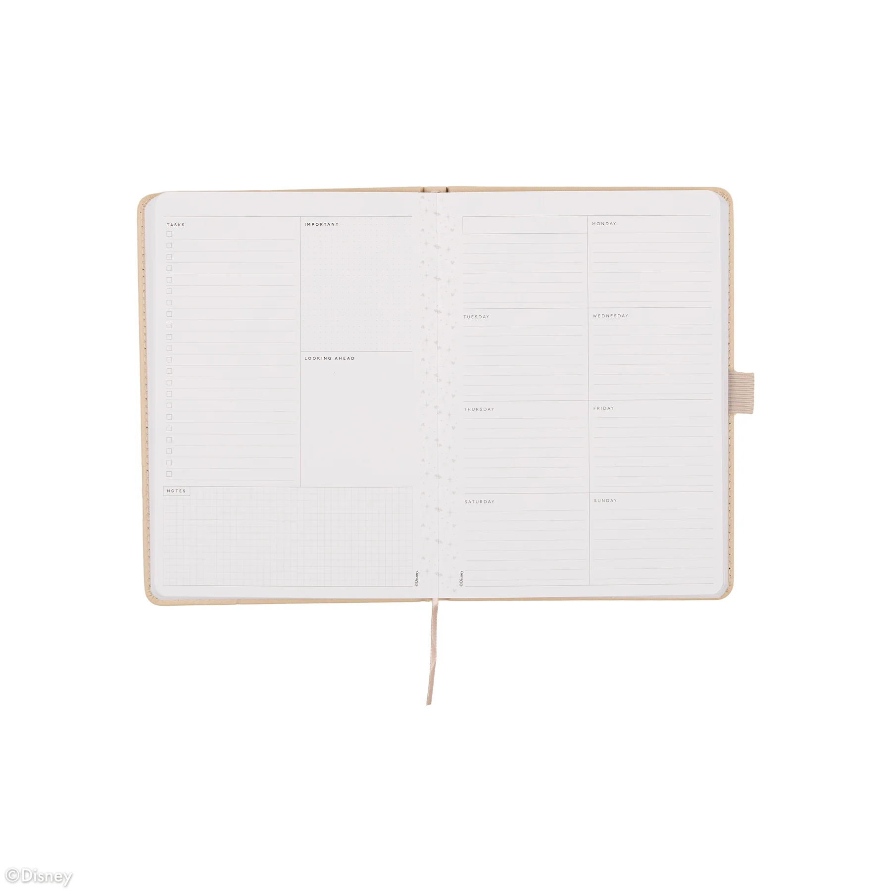 Undated Premium Ivory Disney Mickey Mouse Book Bound Planner - Small Dashboard Layout - 12 Months - Image 13