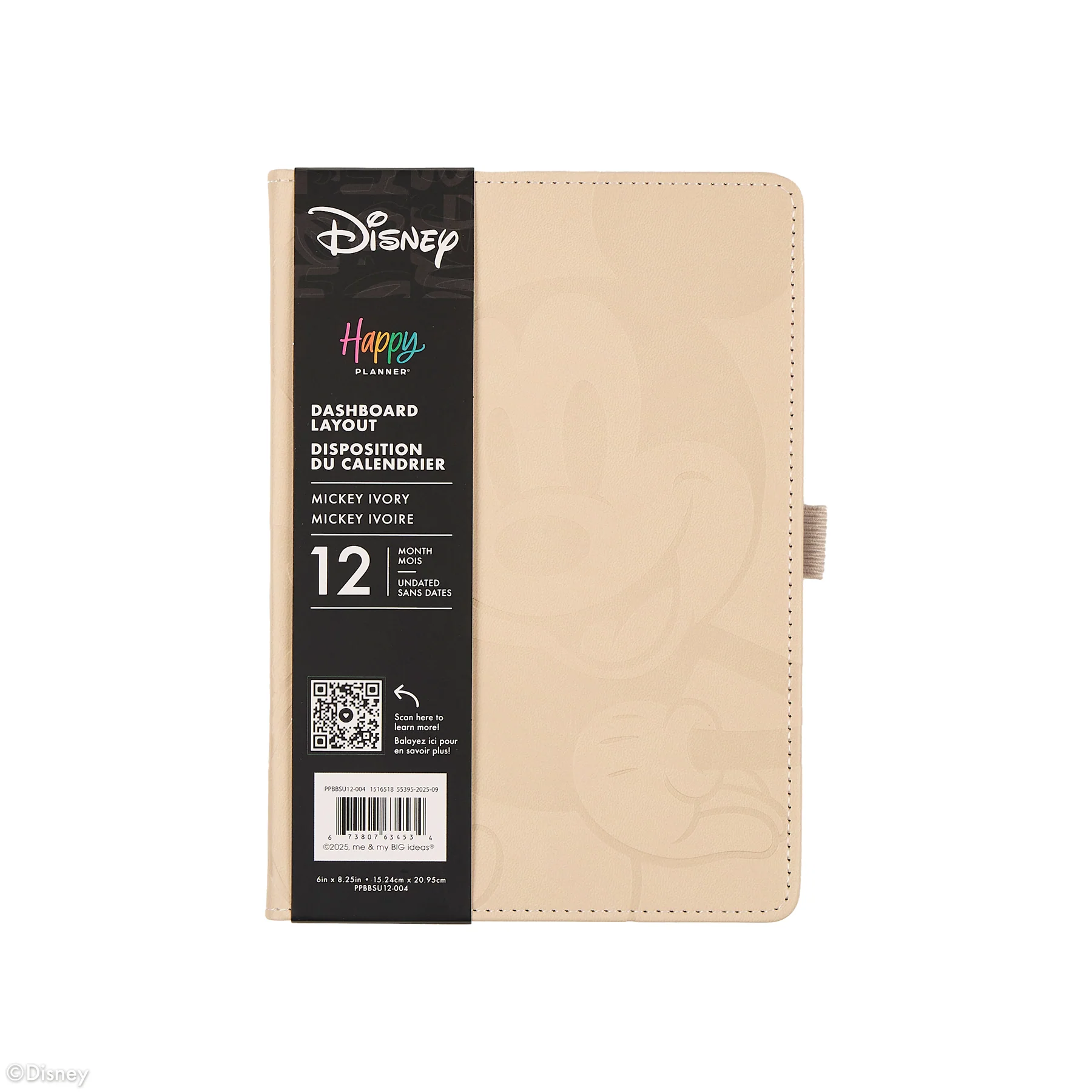 Undated Premium Ivory Disney Mickey Mouse Book Bound Planner - Small Dashboard Layout - 12 Months - Image 14