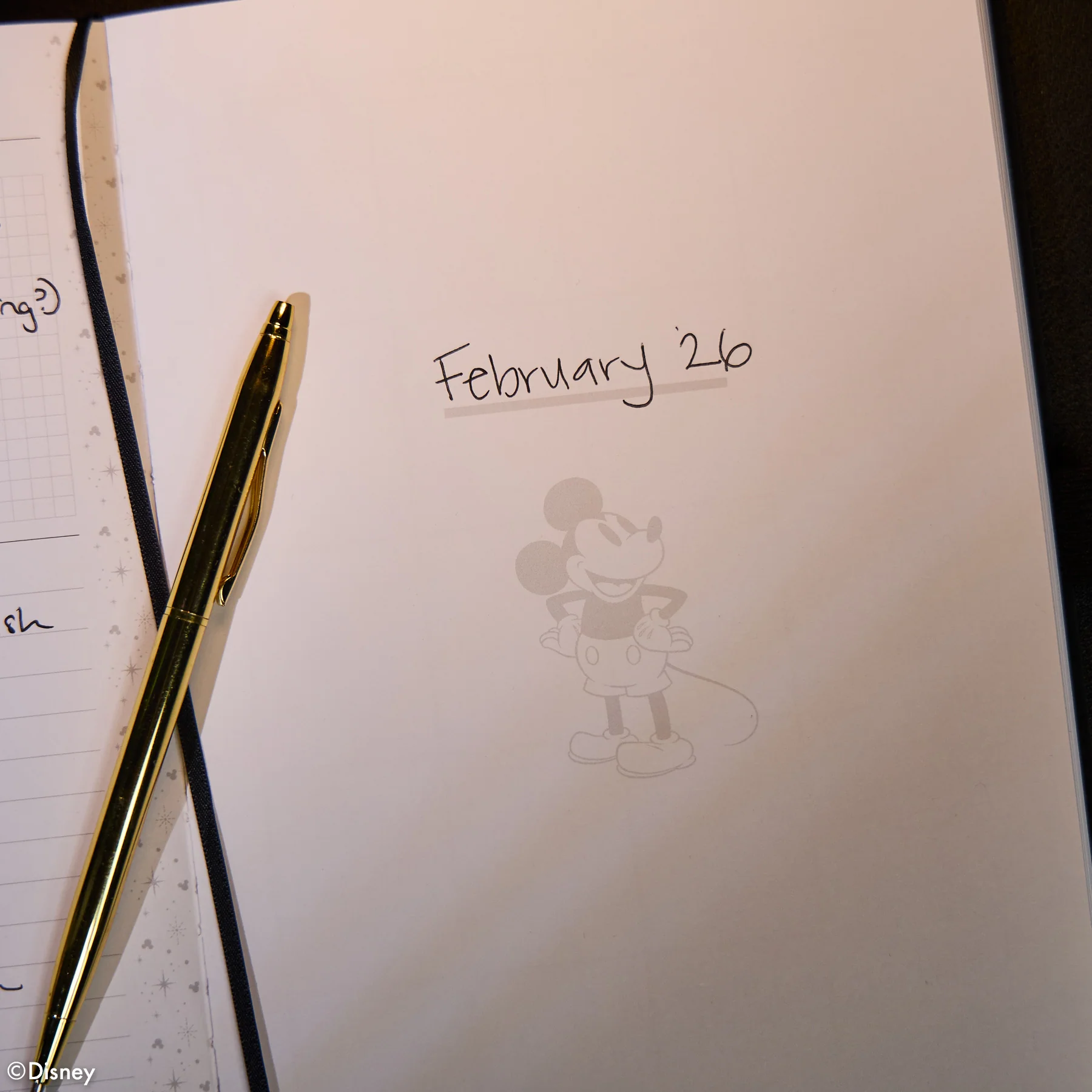 Undated Premium Obsidian Disney Mickey Mouse Book Bound Planner - Small Vertical Layout - 12 Months - Image 5