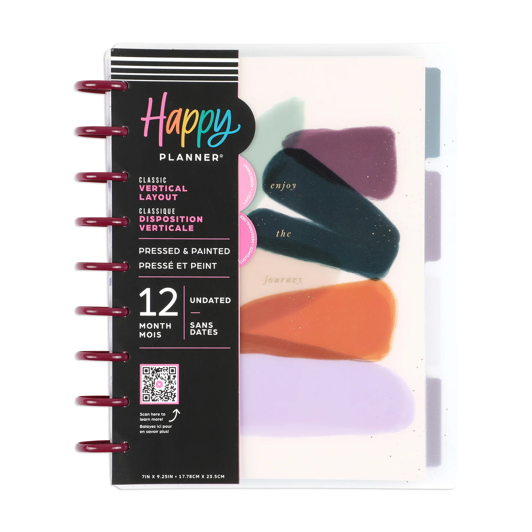 Undated Pressed & Painted Frosted Happy Planner - Classic Vertical Layout - 12 Months - Image 10