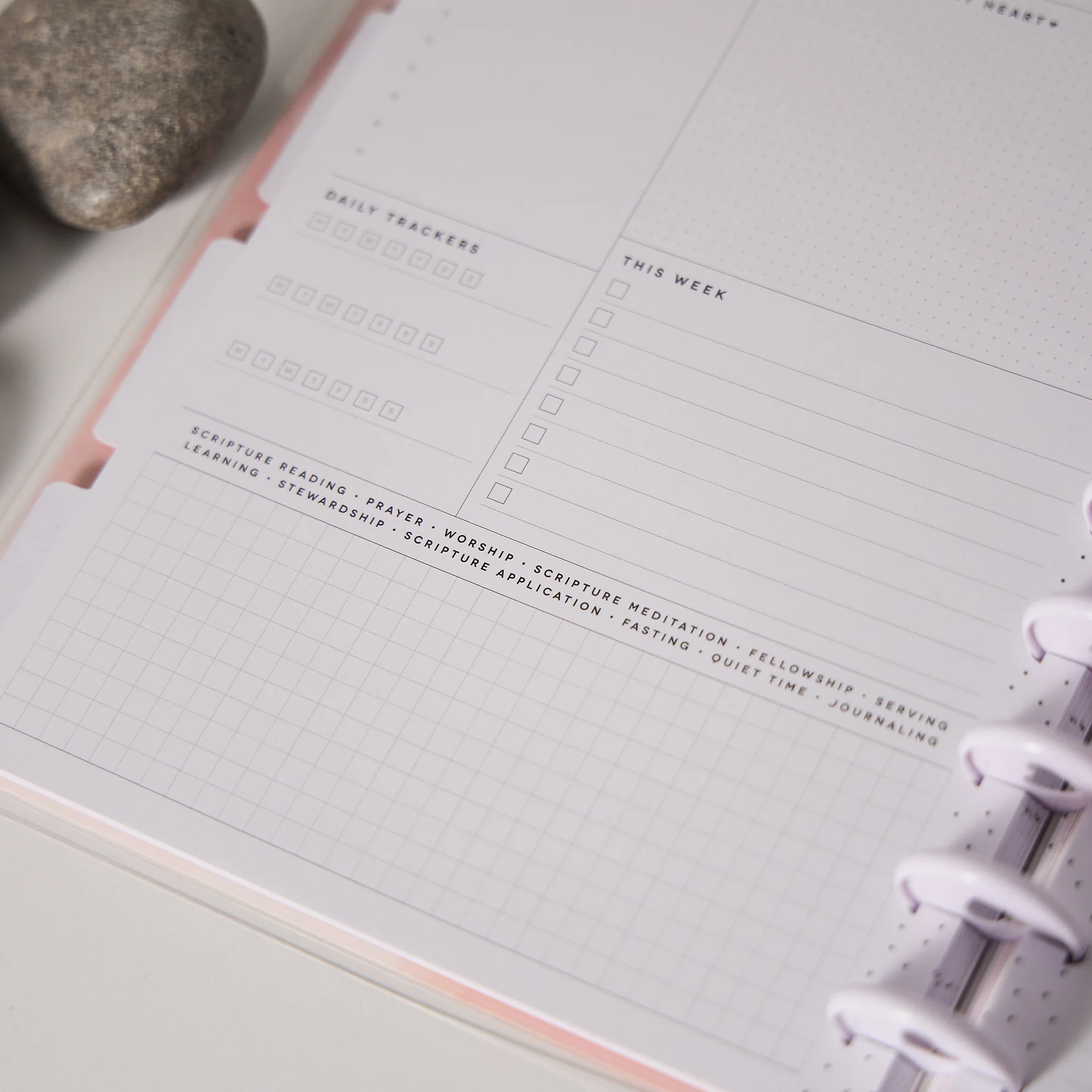 Undated Rise & Align Customizable Faith Planner - Classic Faith Layout - 12 Months - Image 15