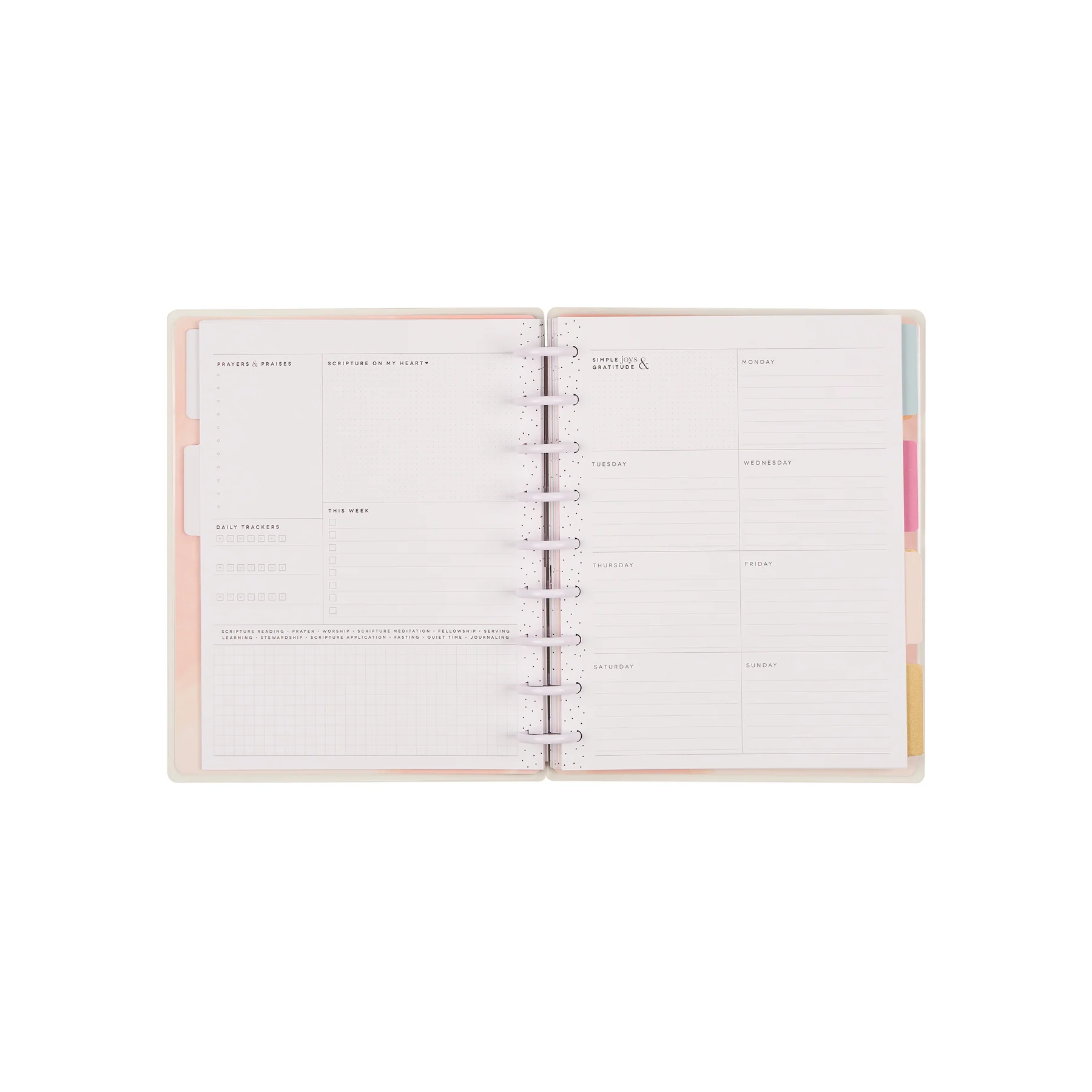 Undated Rise & Align Customizable Faith Planner - Classic Faith Layout - 12 Months - Image 21