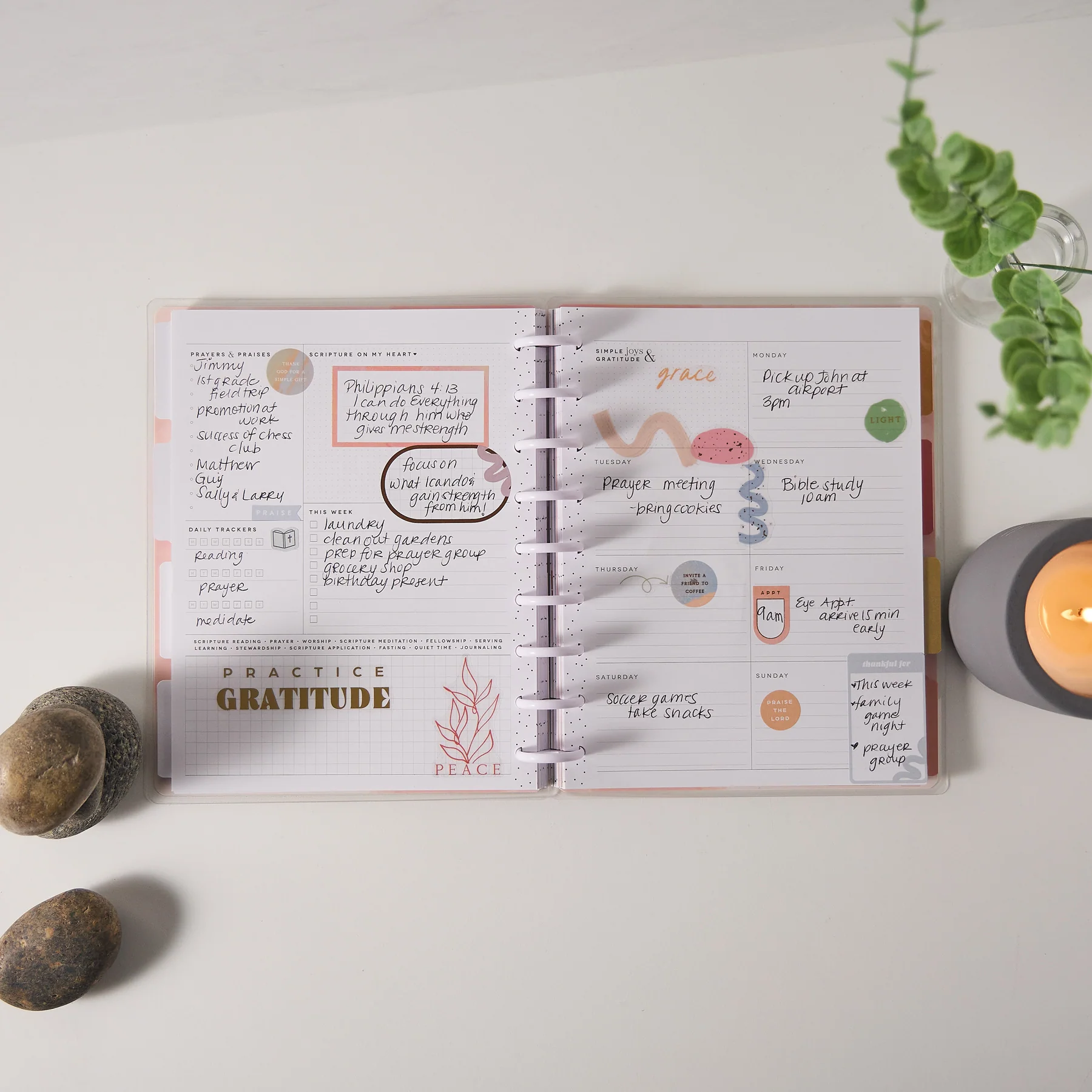 Undated Rise & Align Customizable Faith Planner - Classic Faith Layout - 12 Months - Image 7