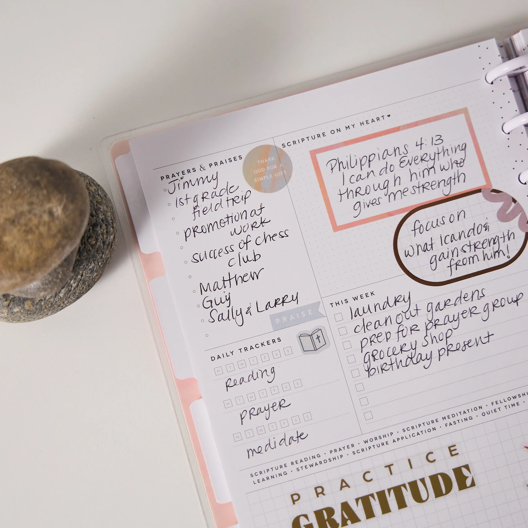 Undated Rise & Align Customizable Faith Planner - Classic Faith Layout - 12 Months - Image 9