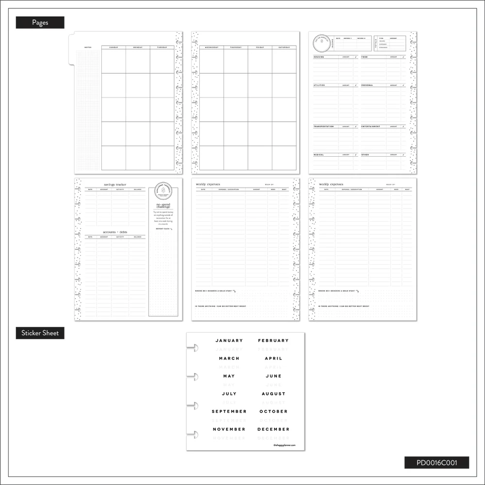 Undated Sage & Terracotta Customizable Budget Planner - Classic Budget Layout - 12 Months - Image 12