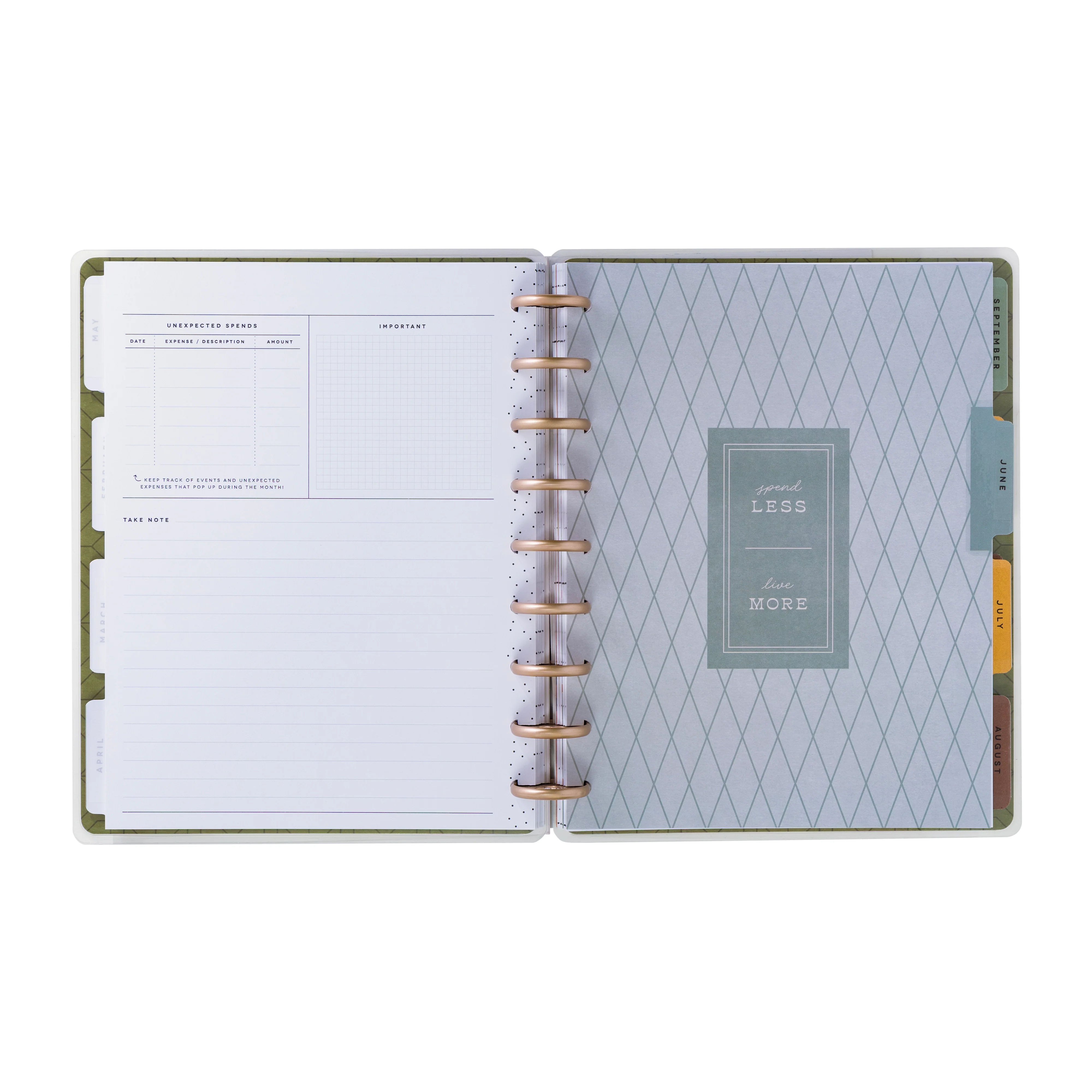 Undated Sage & Terracotta Customizable Budget Planner - Classic Budget Layout - 12 Months - Image 5