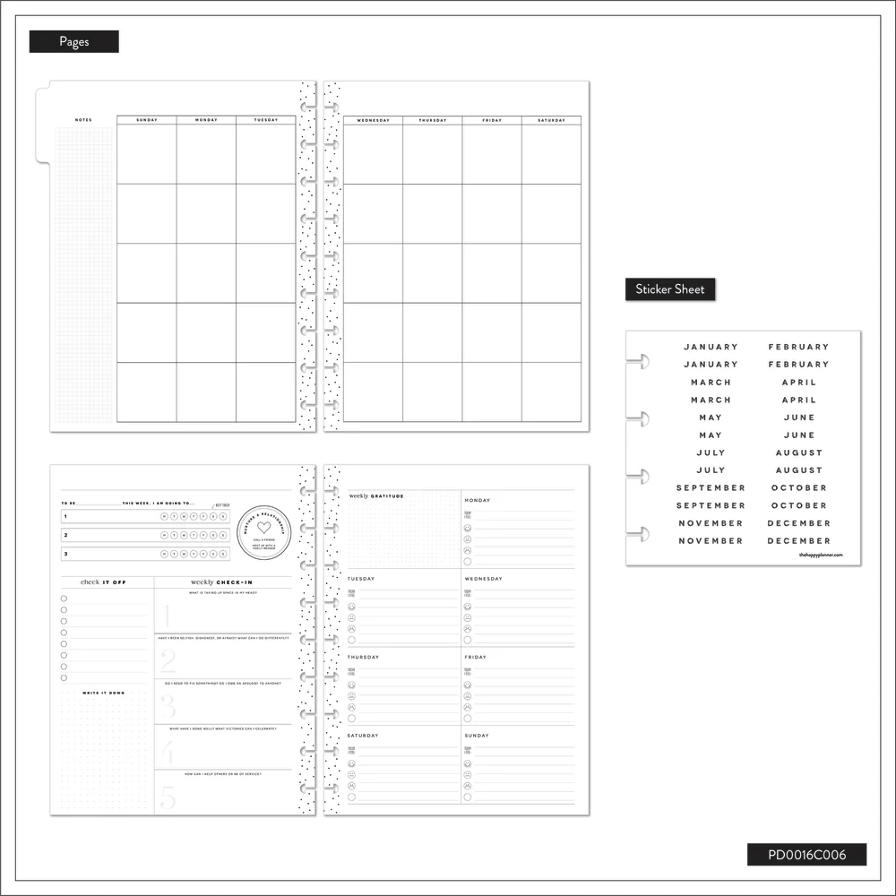Undated Sand & Stone Customizable Recovery Planner - Classic Recovery Layout - 12 Months - Image 10