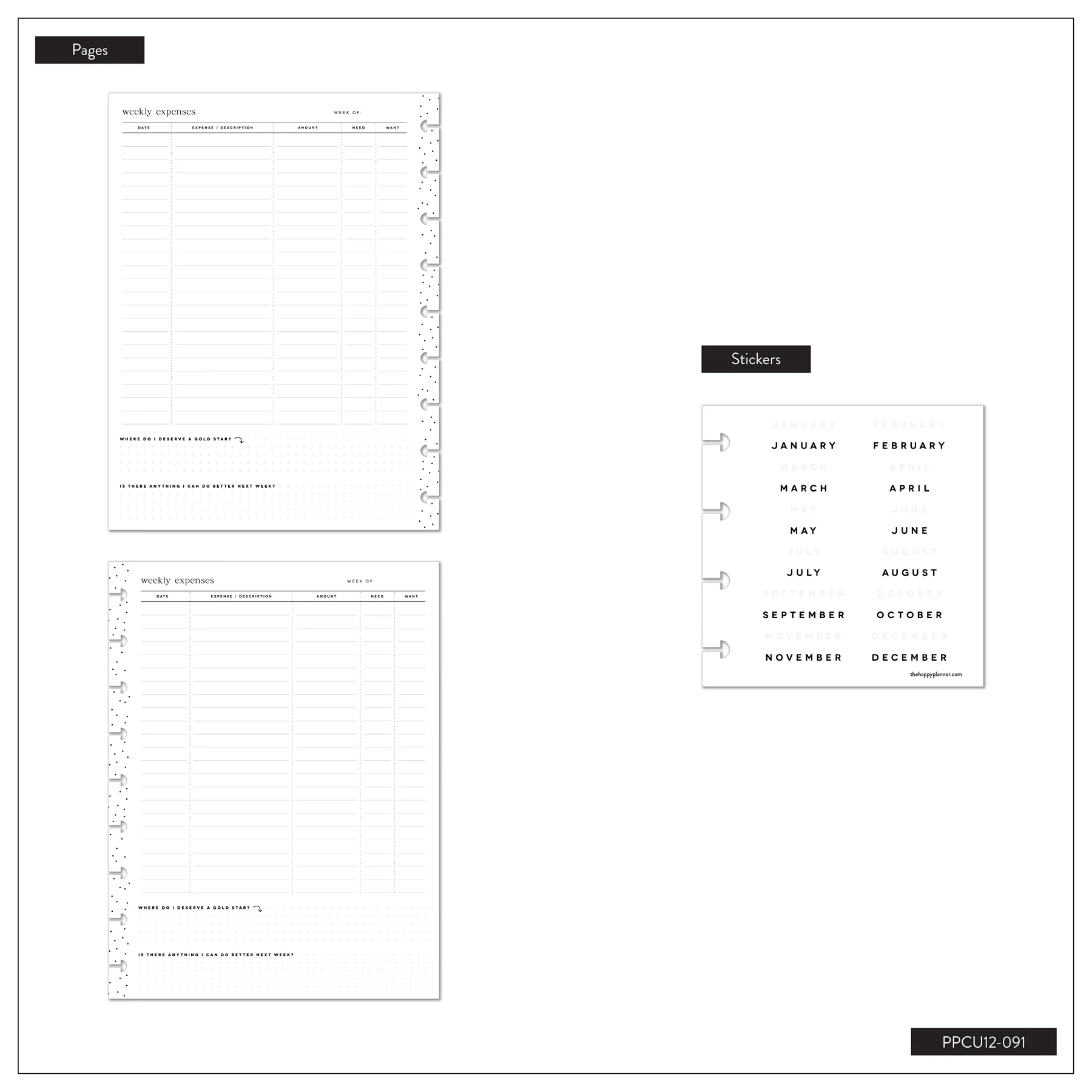 Undated Savvy Budgeter Customizable Budget Planner - Classic Budget Layout - 12 Months - Image 22
